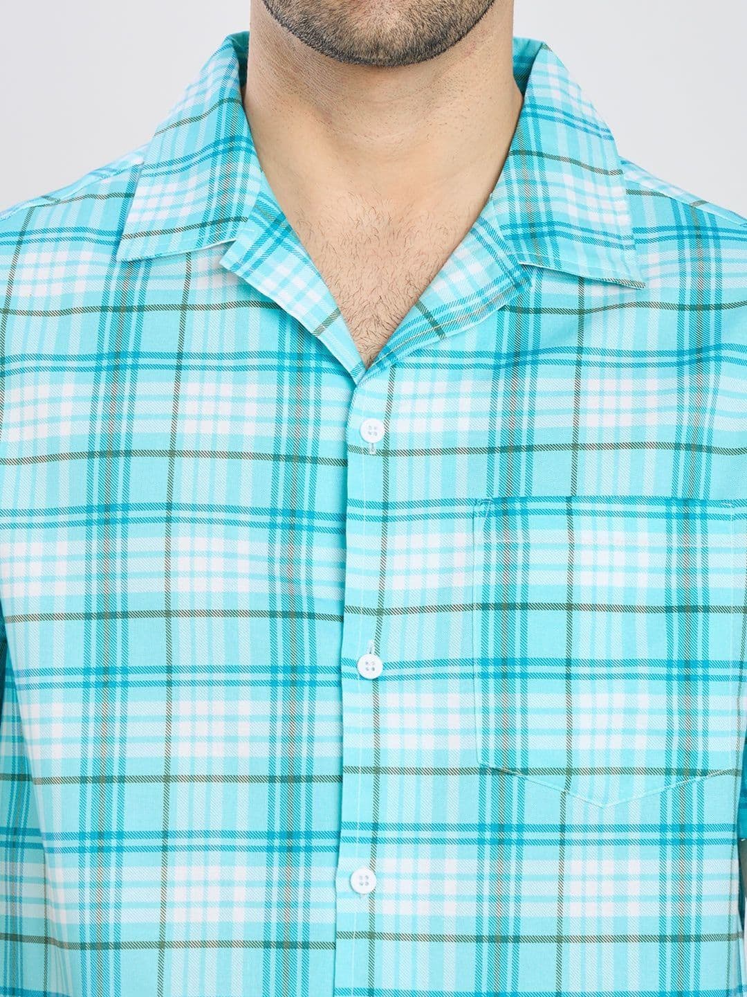 ETC Men Checked Night suit thumbnail 5