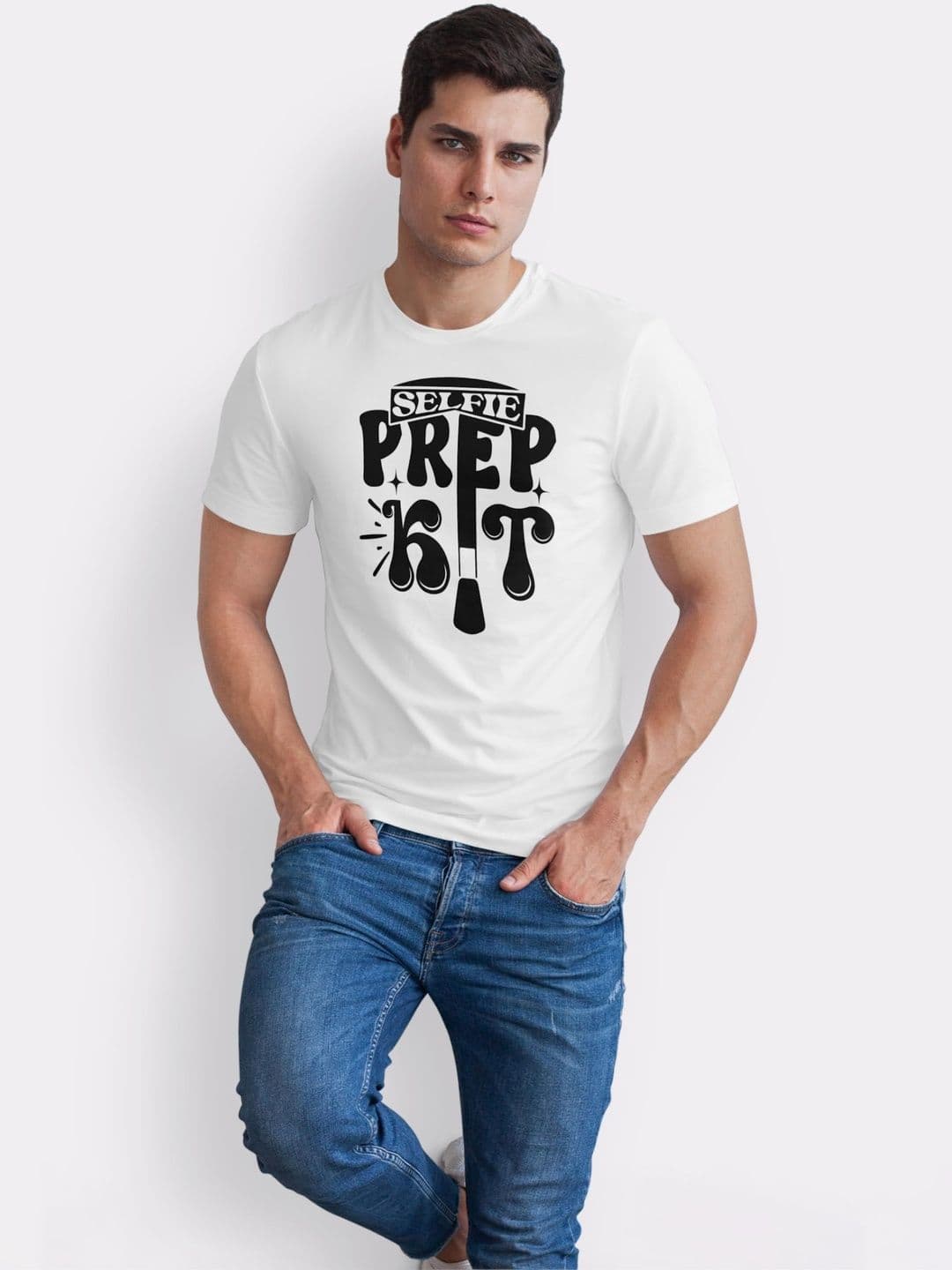 Seekbuylove Men Typography Printed Bio Finish T-shirt thumbnail 2