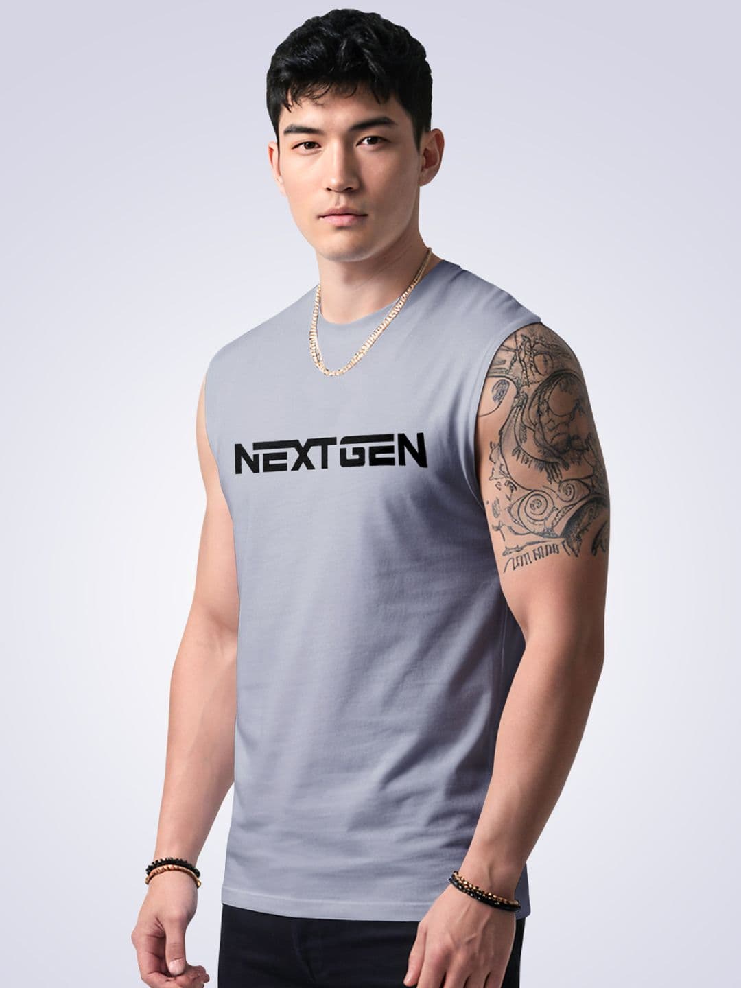 I&D Men Typography Printed Drop-Shoulder Sleeves T-shirt - view 1