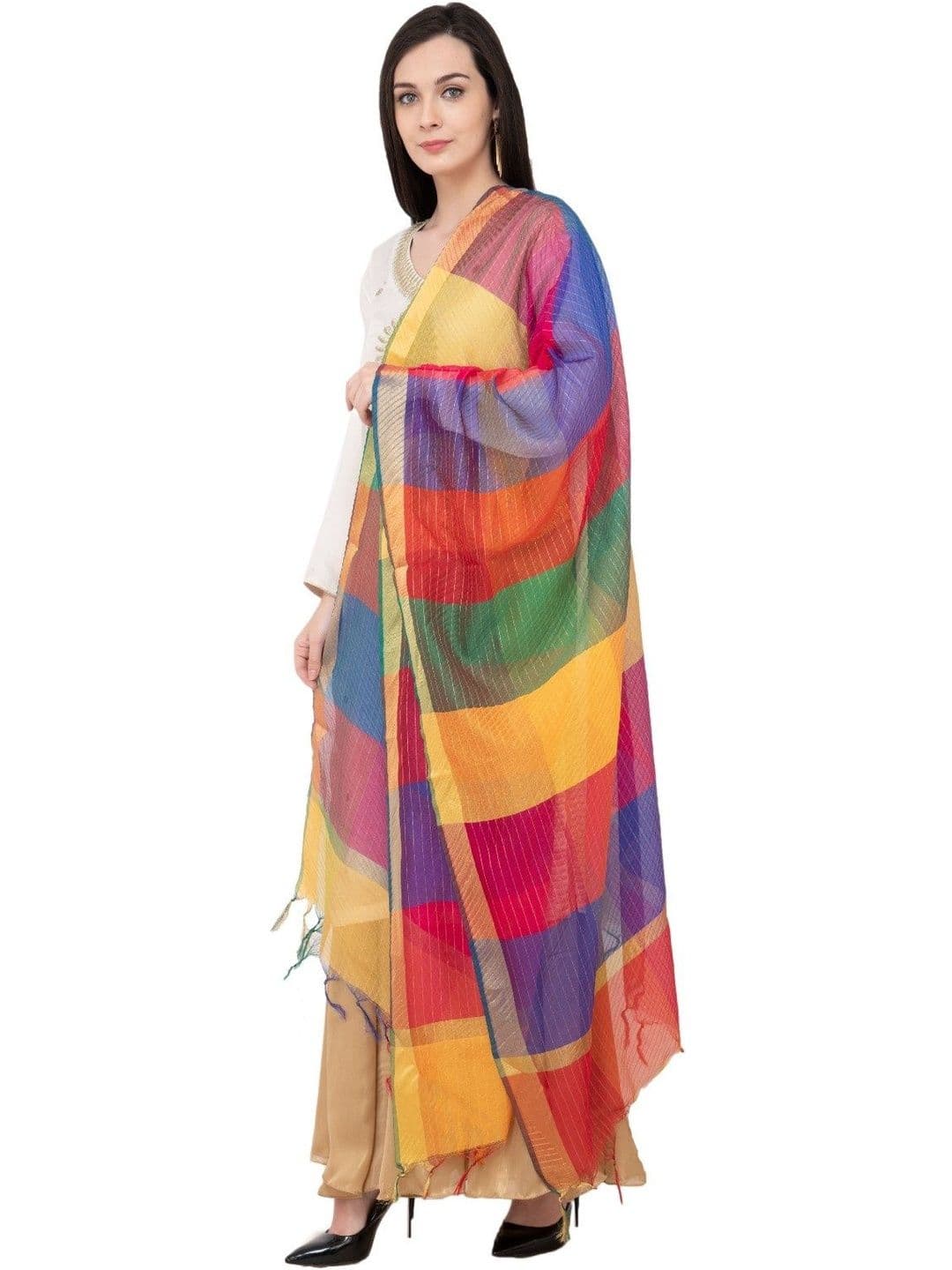 A R SILK Woven Design Dupatta thumbnail 2