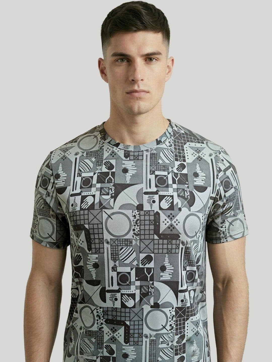 Technosport Men Printed Slim Fit T-shirt thumbnail 6