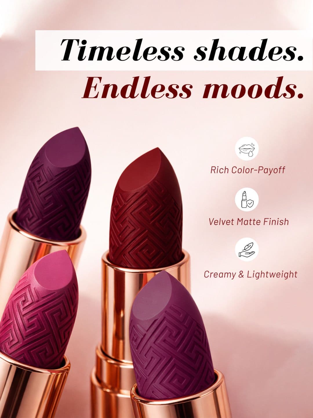COLORFLIX Set Of 4 Velvet Quad Matte Lipstick - 3.5 g Each thumbnail 3