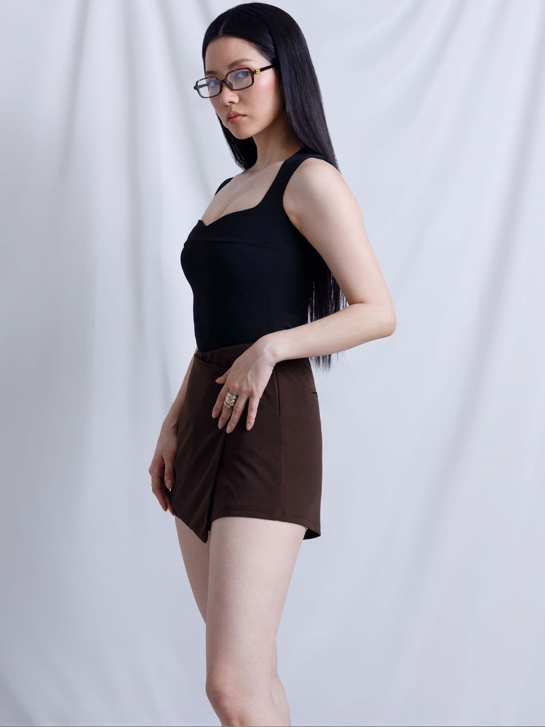 COLOR CAPITAL Stretch Sweetheart Neck Sleeveless Bodysuit thumbnail 2
