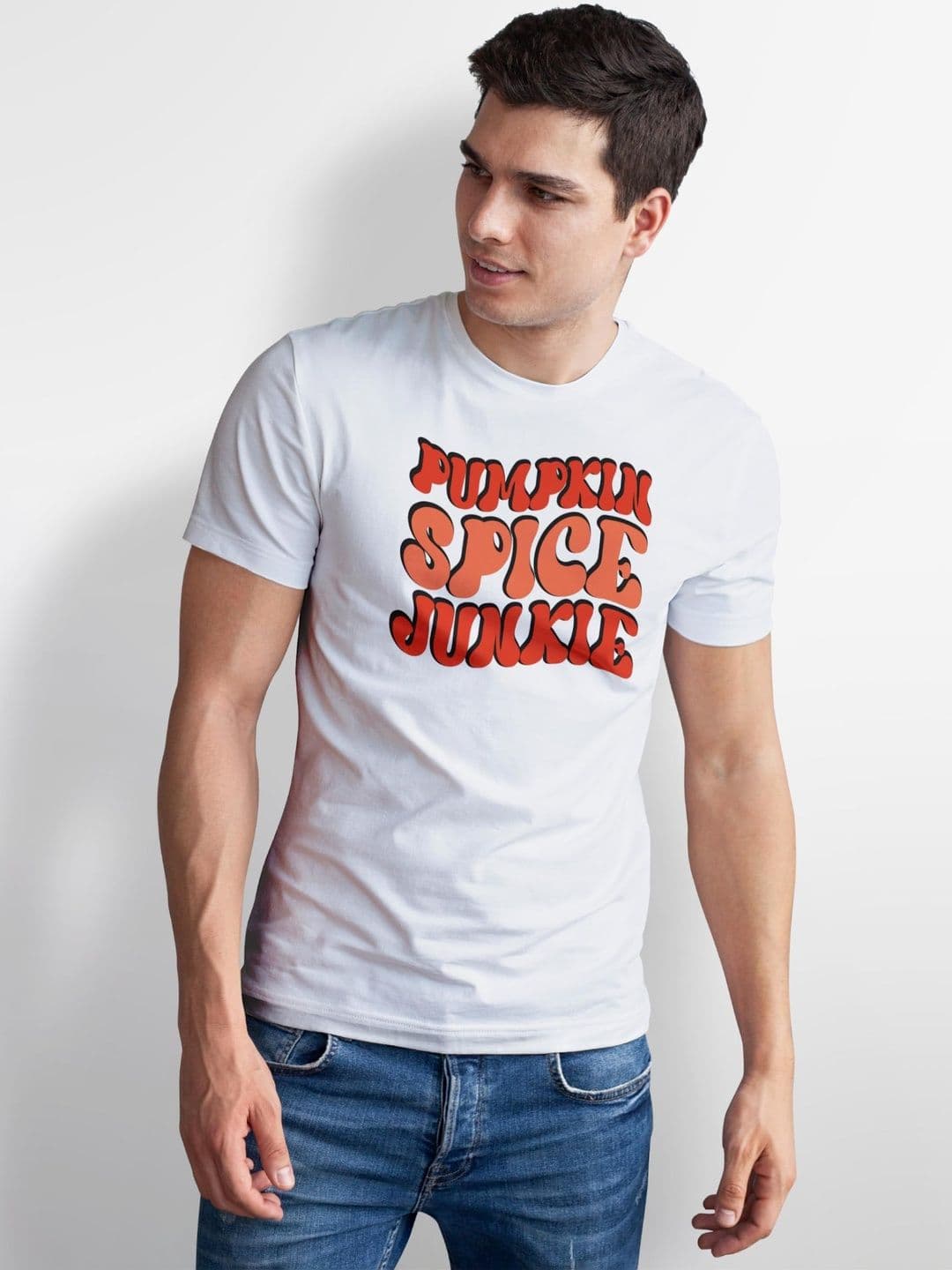 Seekbuylove Men Typography Printed Bio Finish T-shirt thumbnail 4