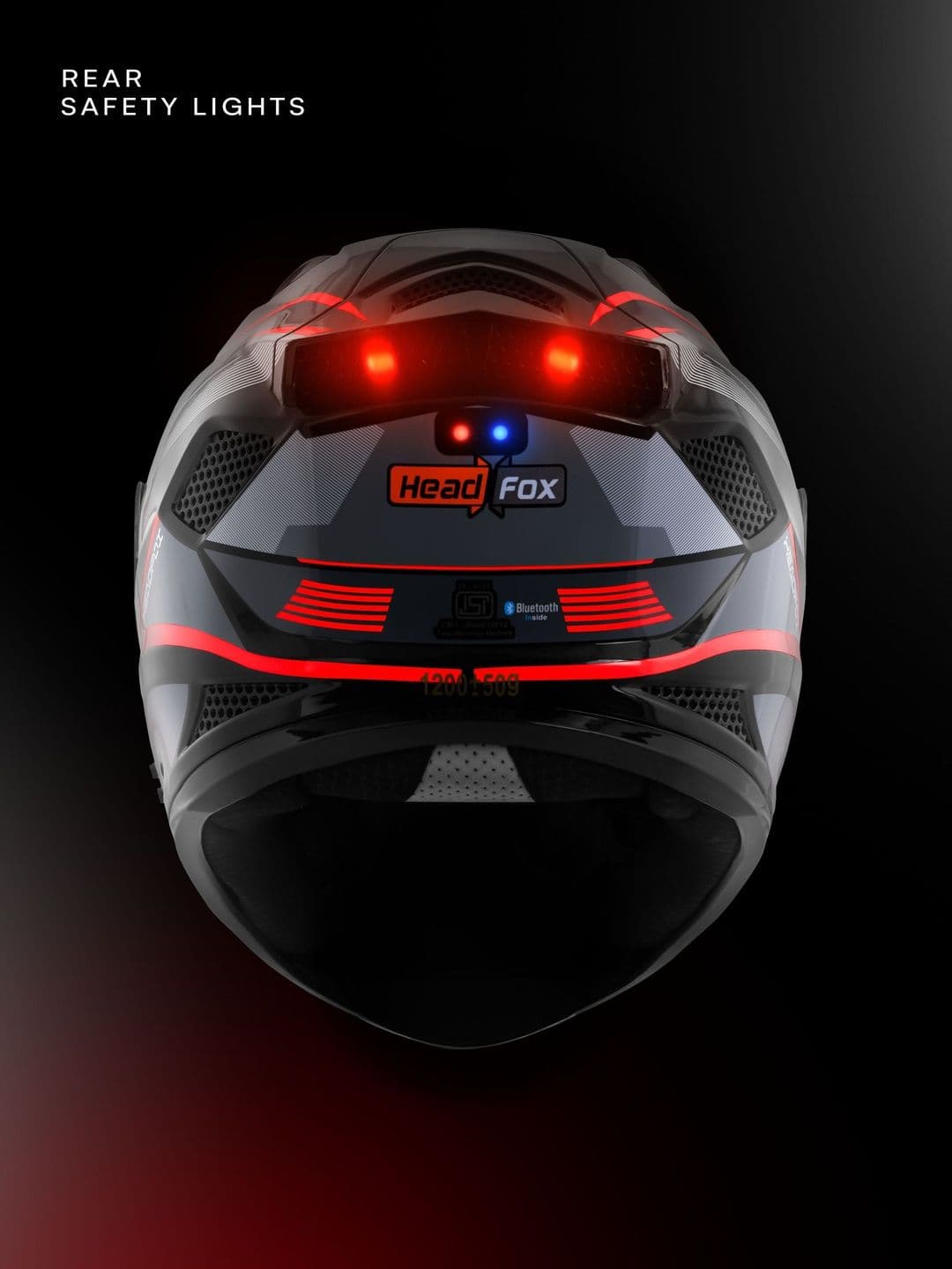 HEADFOX Lightweight Track Sharp 5.3 Smart Bluetooth Helmet thumbnail 2