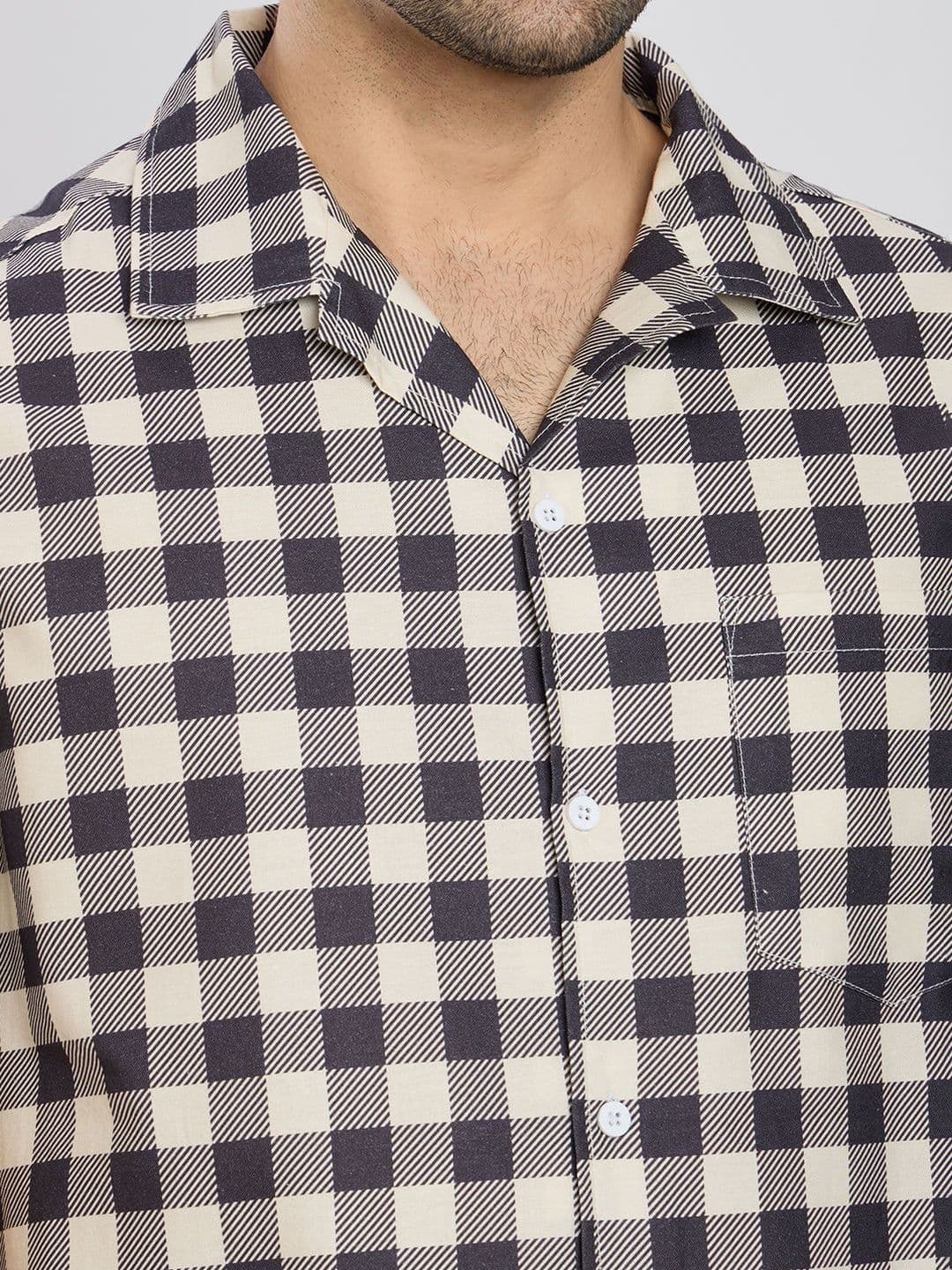 ETC Men Checked Night suit thumbnail 4