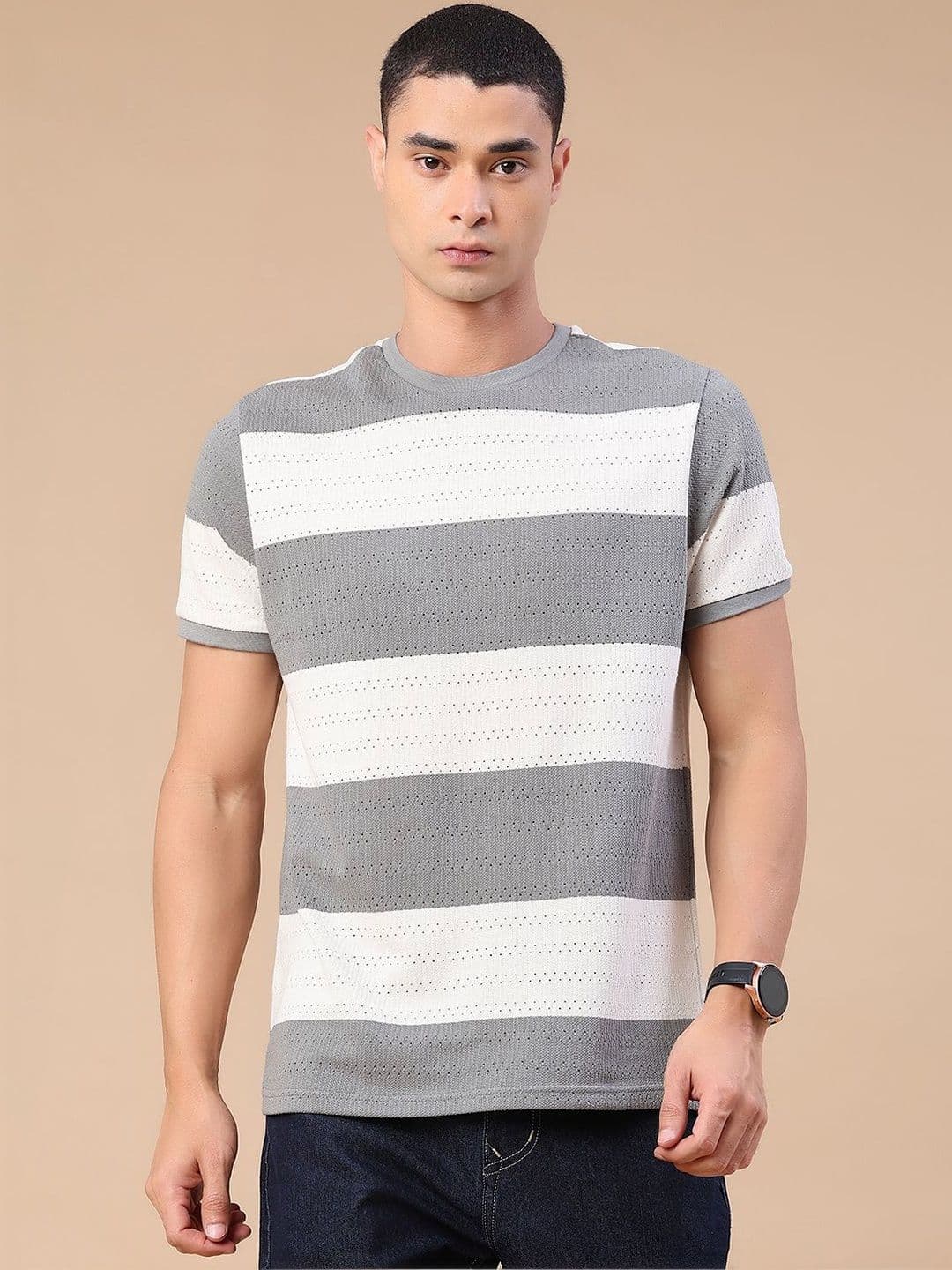 V-Mart Men Striped T-shirt thumbnail 5