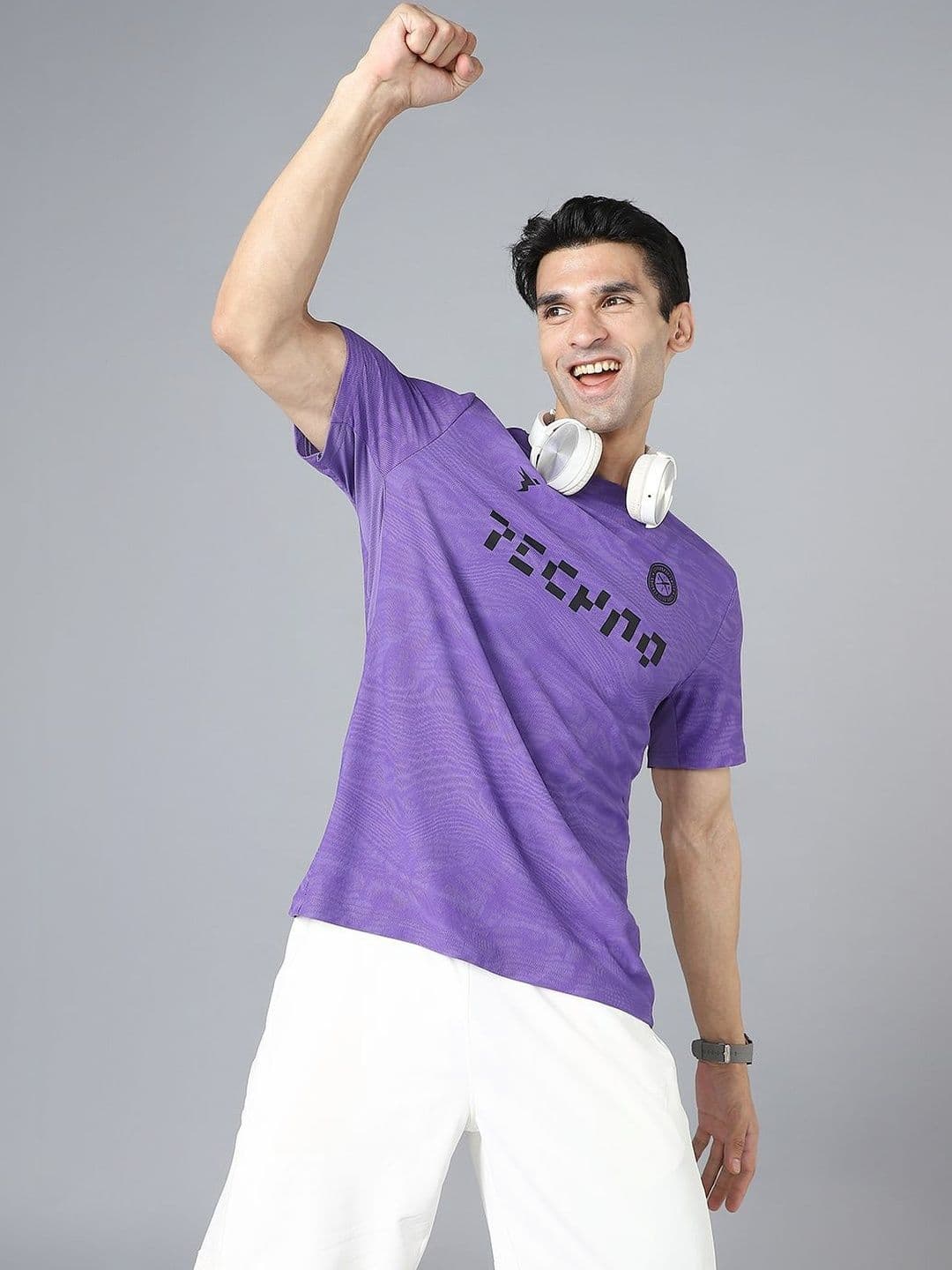 Technosport Men Printed Slim Fit T-shirt - view 1