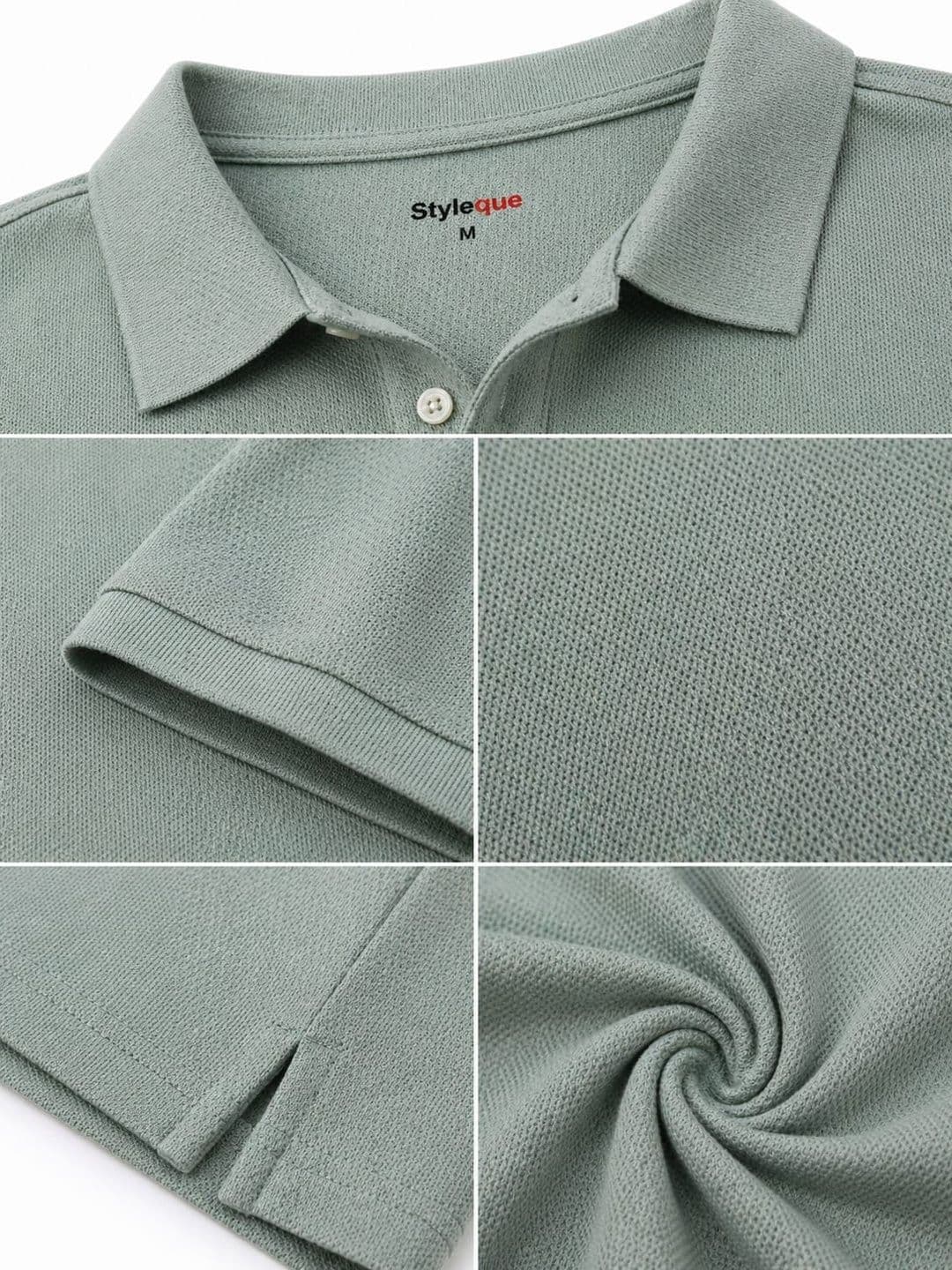 STYLEQUE Men Polo Collar T-shirt thumbnail 4