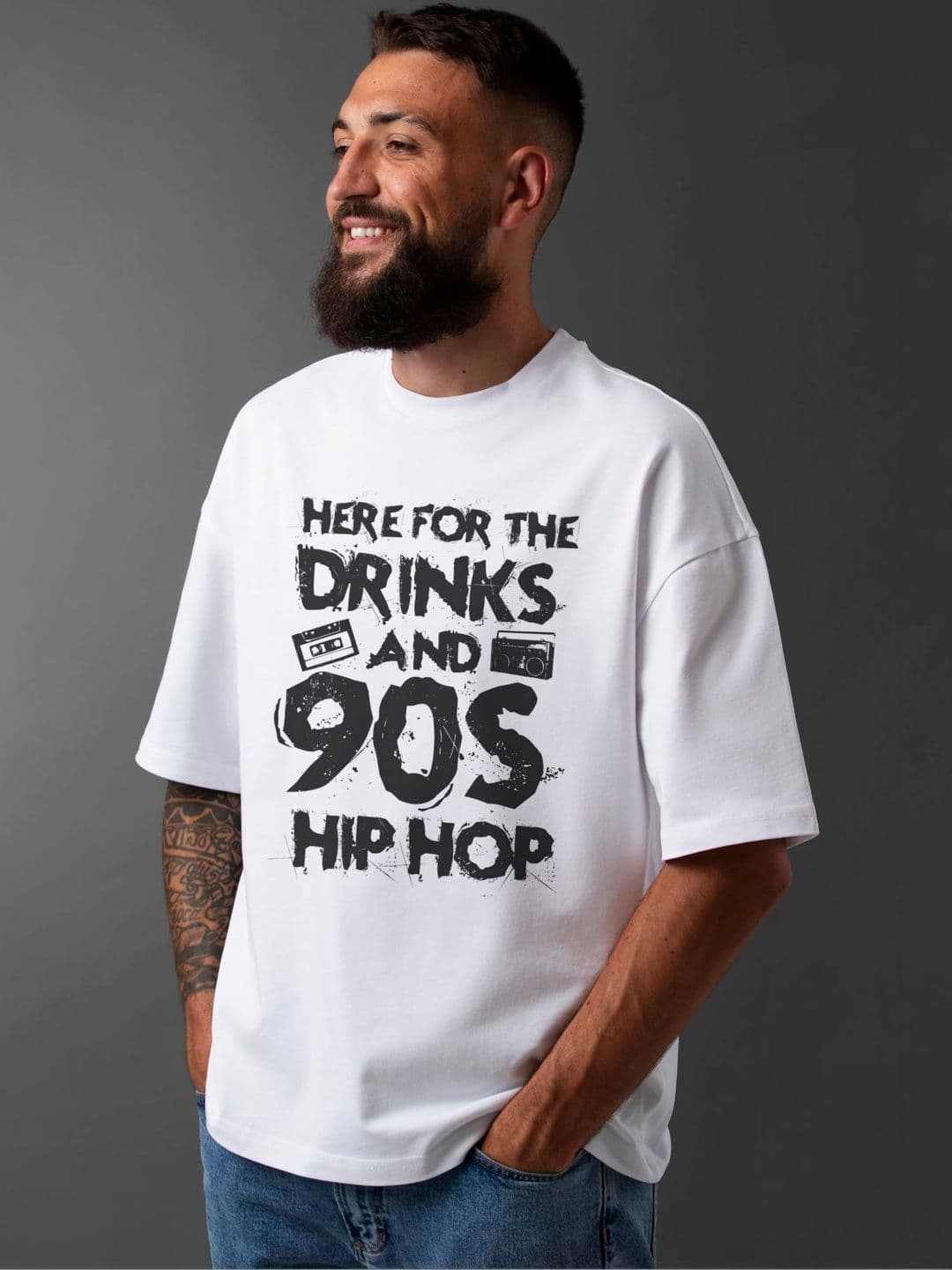 Seekbuylove Typography Printed Round Neck Bio Finish Cotton T-shirt thumbnail 2