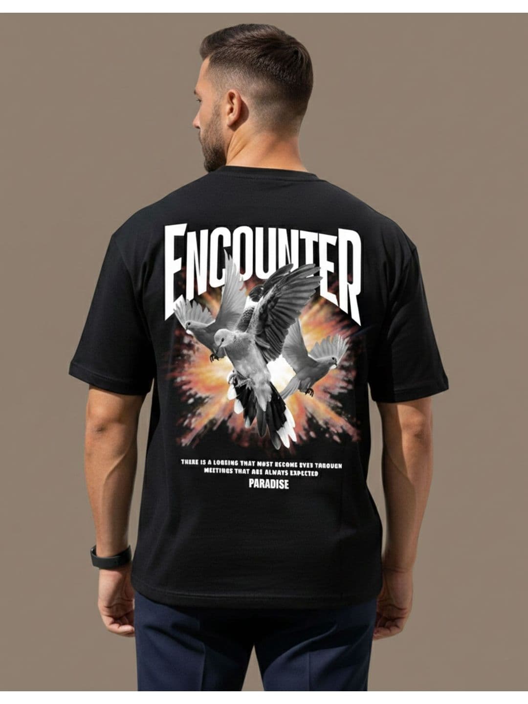 Mast & Harbour Men Printed T-shirt thumbnail 3