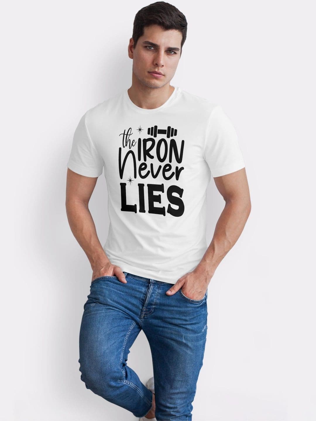 Seekbuylove Men Typography Printed Bio Finish T-shirt thumbnail 4