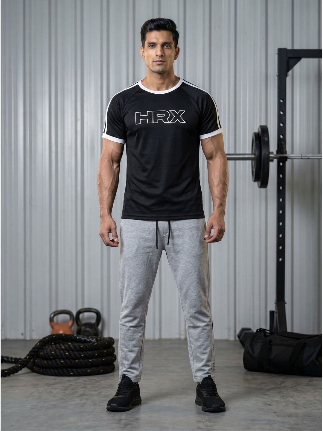 HRX by Hrithik Roshan Men Brand Logo Printed T-shirt thumbnail 6