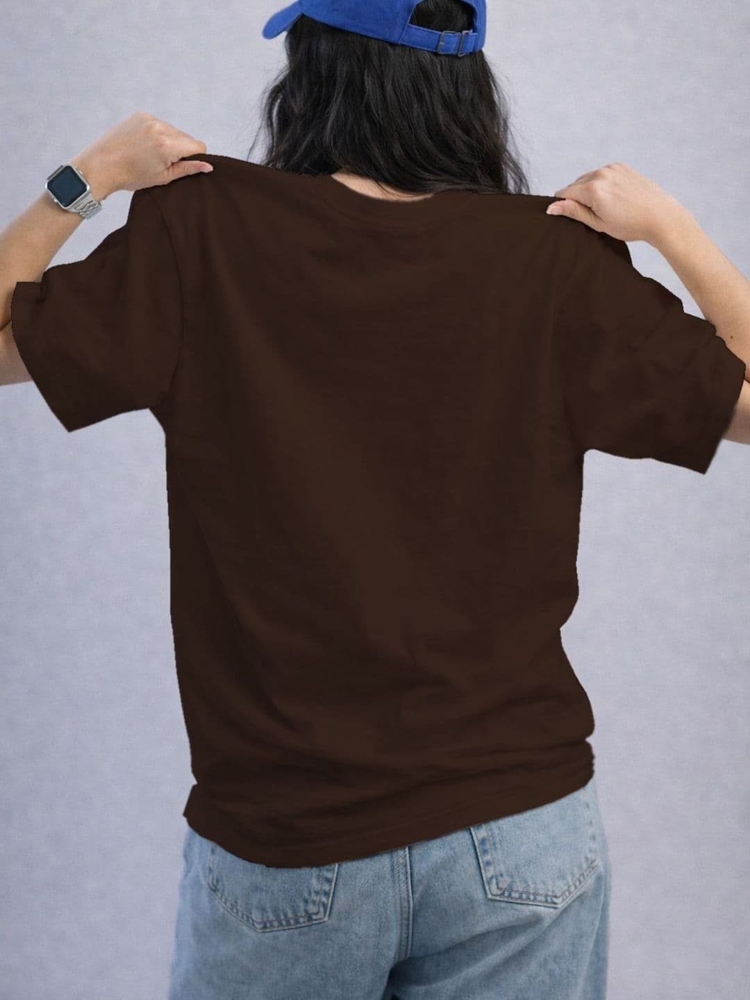 The Roadster Lifestyle Co Printed  Round Neck Oversized Tshirts thumbnail 3