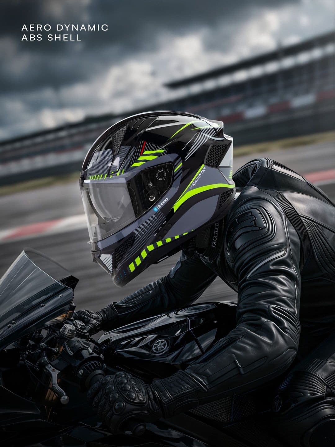 HEADFOX Lightweight Track Sharp 5.3 Smart Bluetooth Helmet thumbnail 3