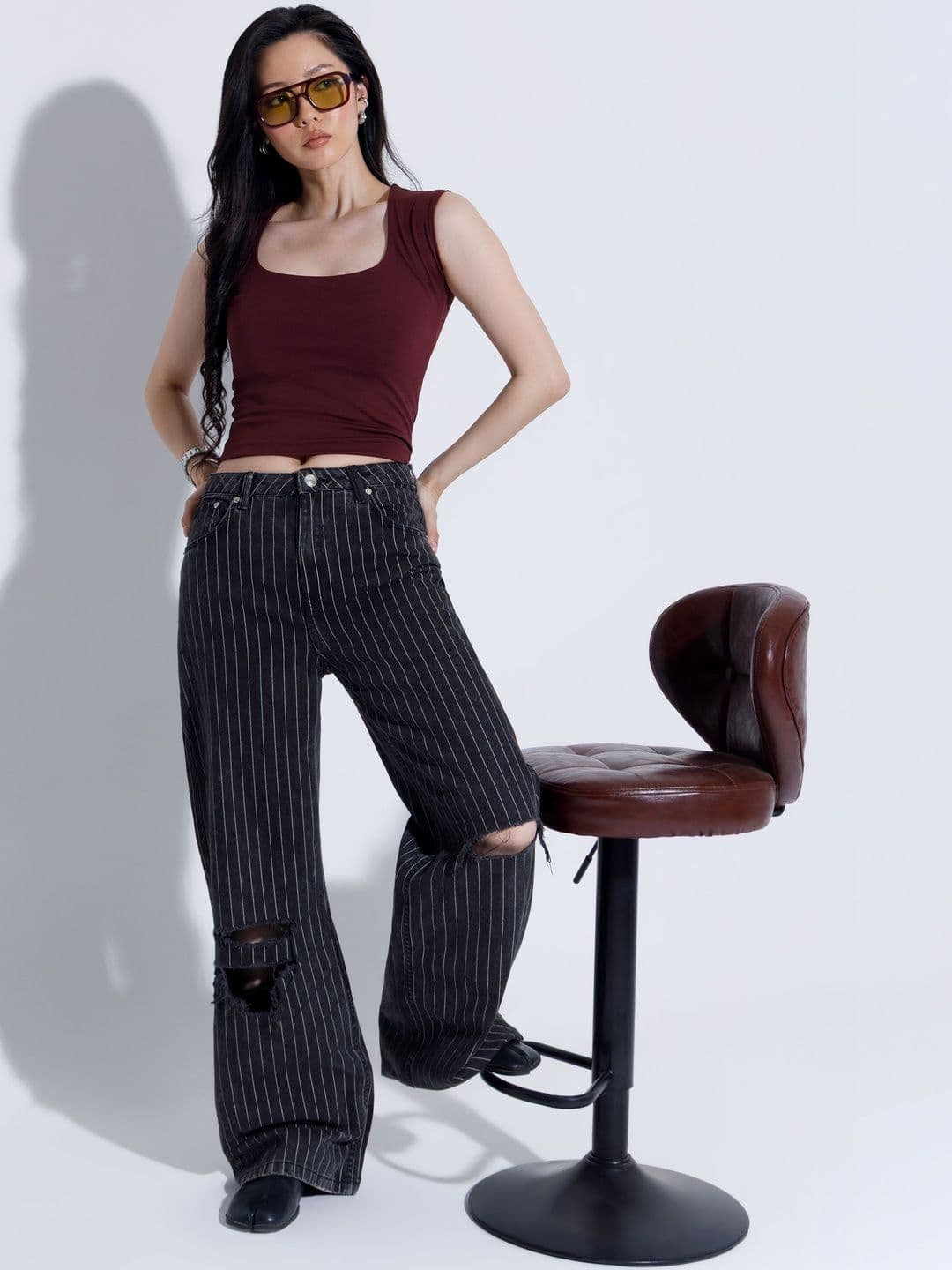 COLOR CAPITAL Crepe Top thumbnail 3
