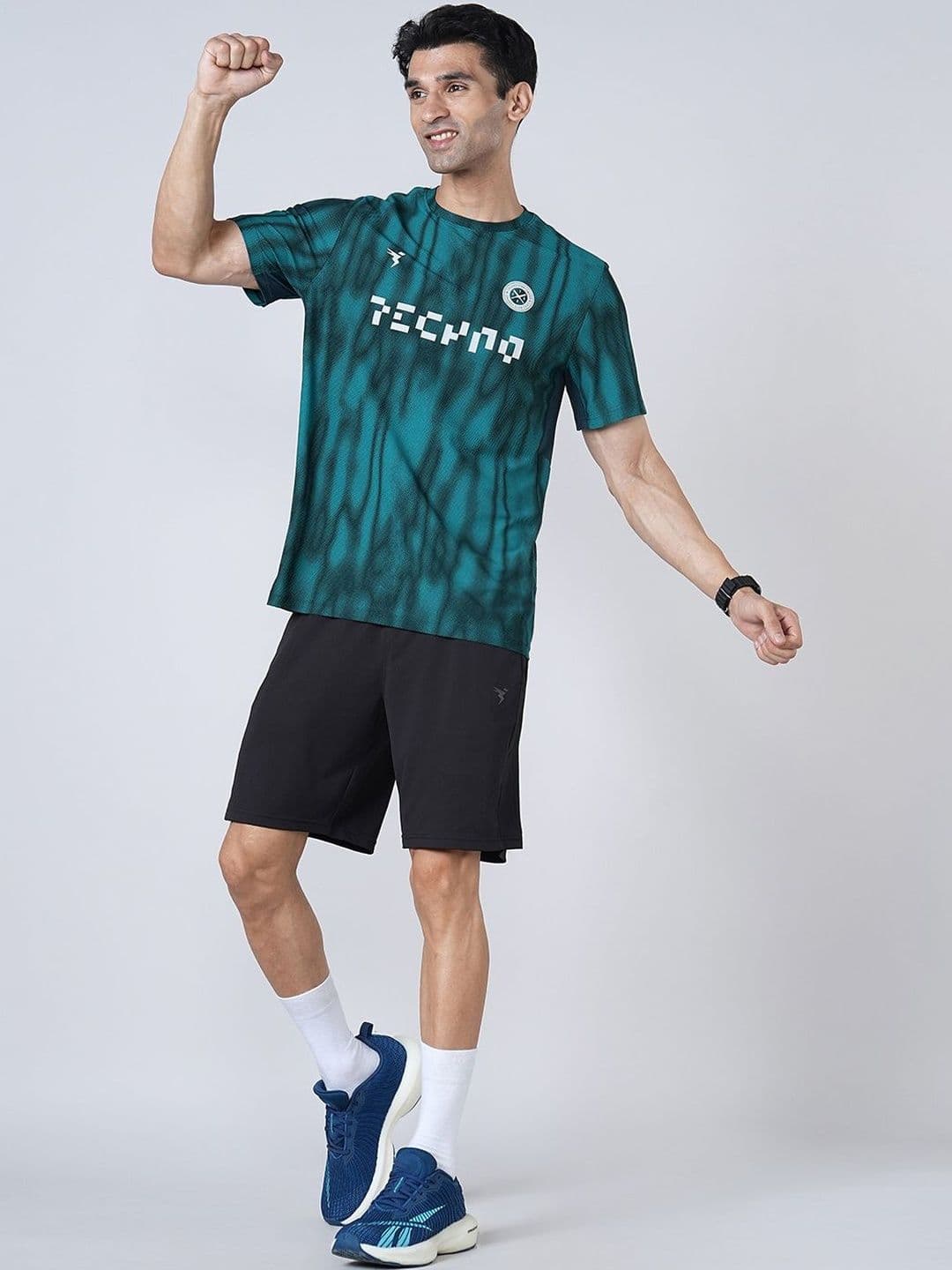 Technosport Men Printed Slim Fit T-shirt thumbnail 2