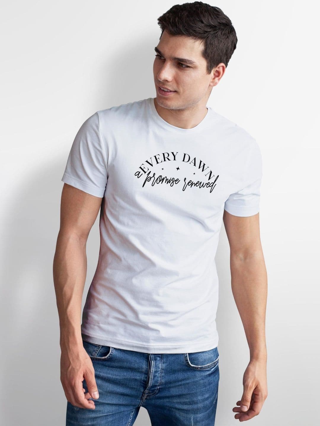 Seekbuylove Men Typography Printed Bio Finish T-shirt thumbnail 2