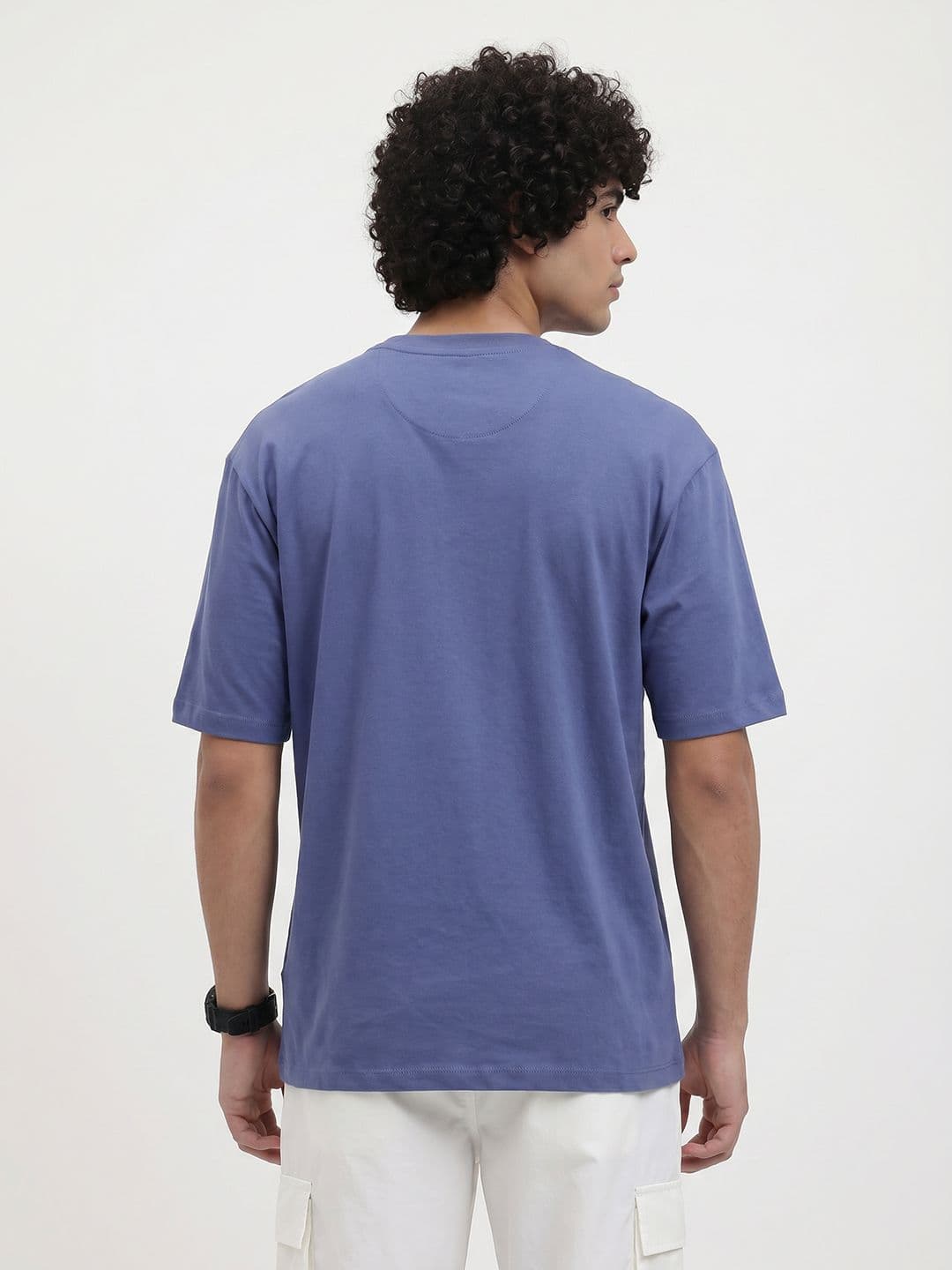 The Roadster Life Co. Relaxed Fit Printed Pure Cotton T-Shirt thumbnail 3