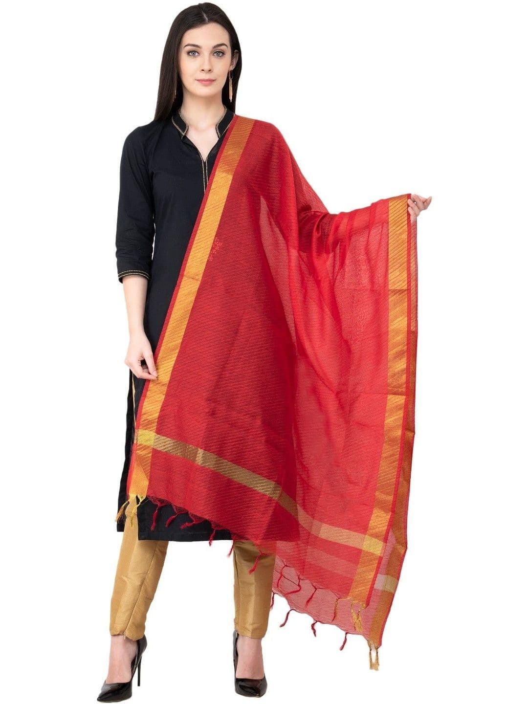 A R SILK Woven Design Dupatta - view 1