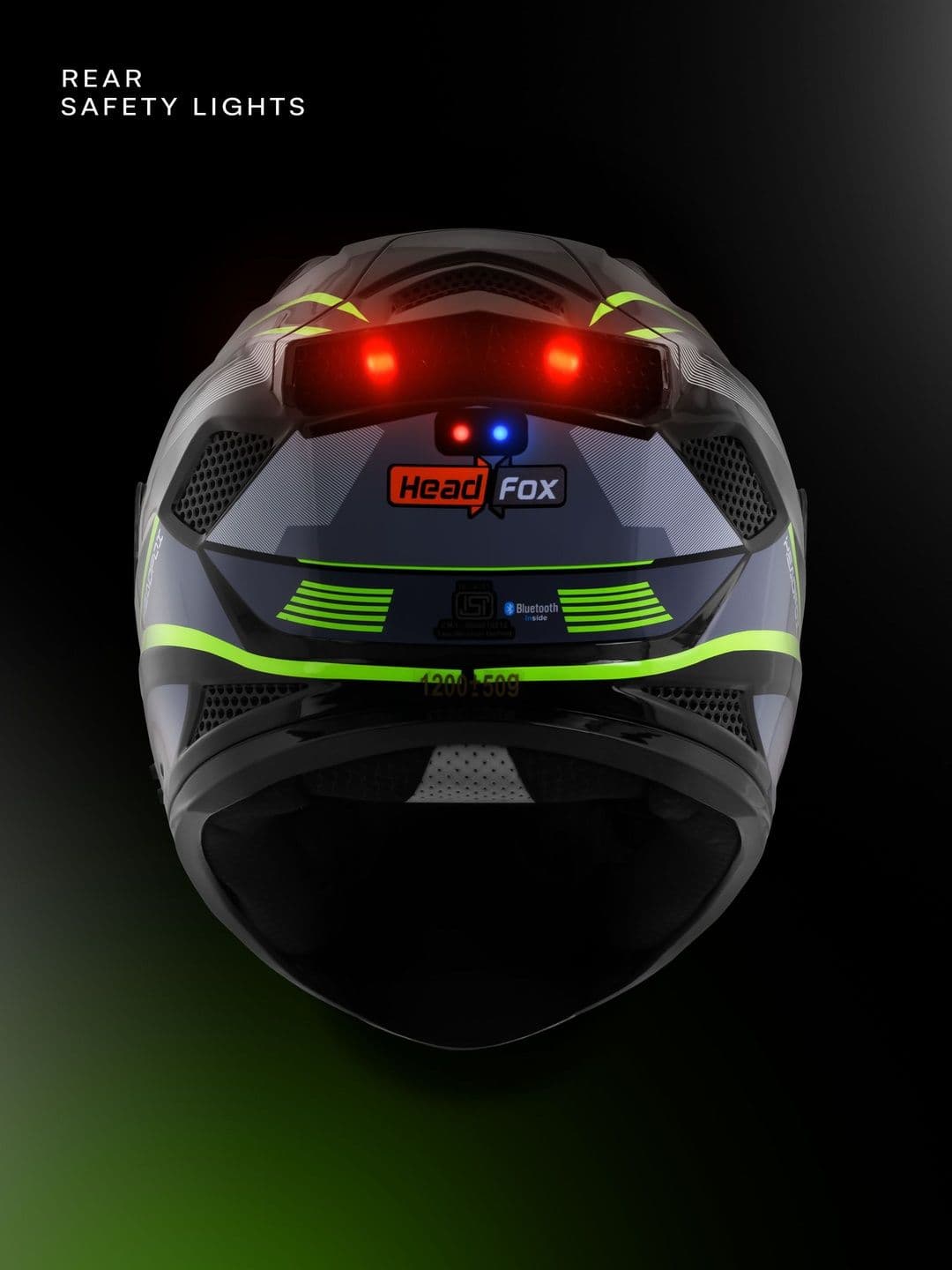 HEADFOX Lightweight Track Sharp 5.3 Smart Bluetooth Helmet thumbnail 4