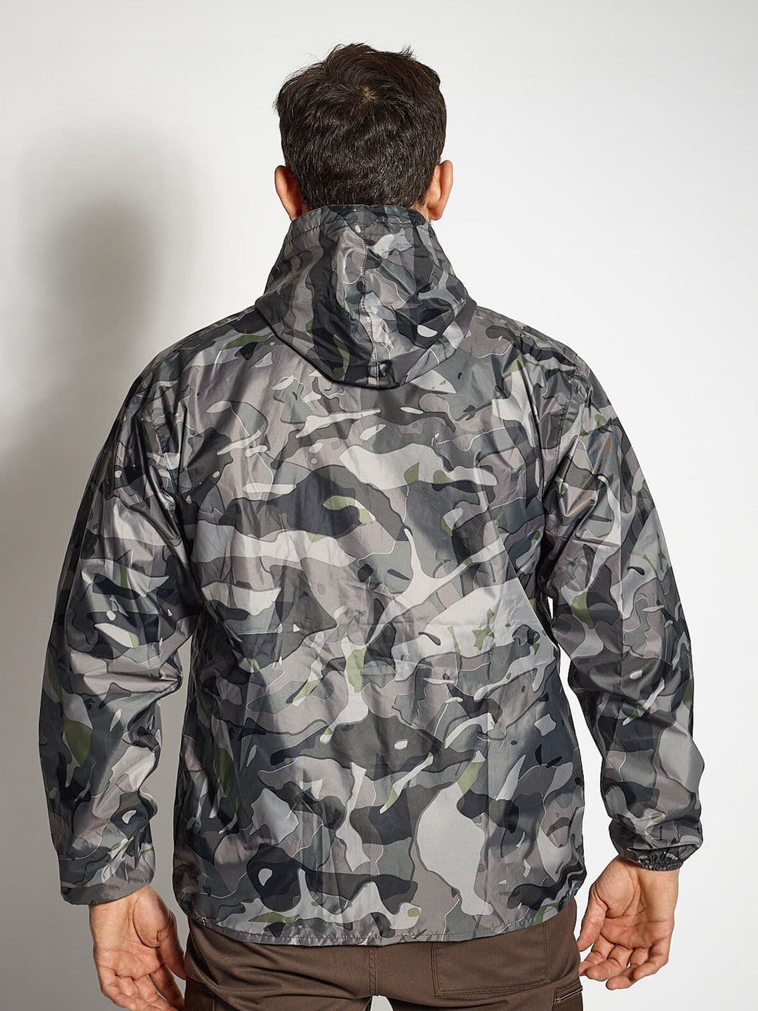 Decathlon Solognac - Men Grey Camo 100 Waterproof Hunting Jacket thumbnail 4