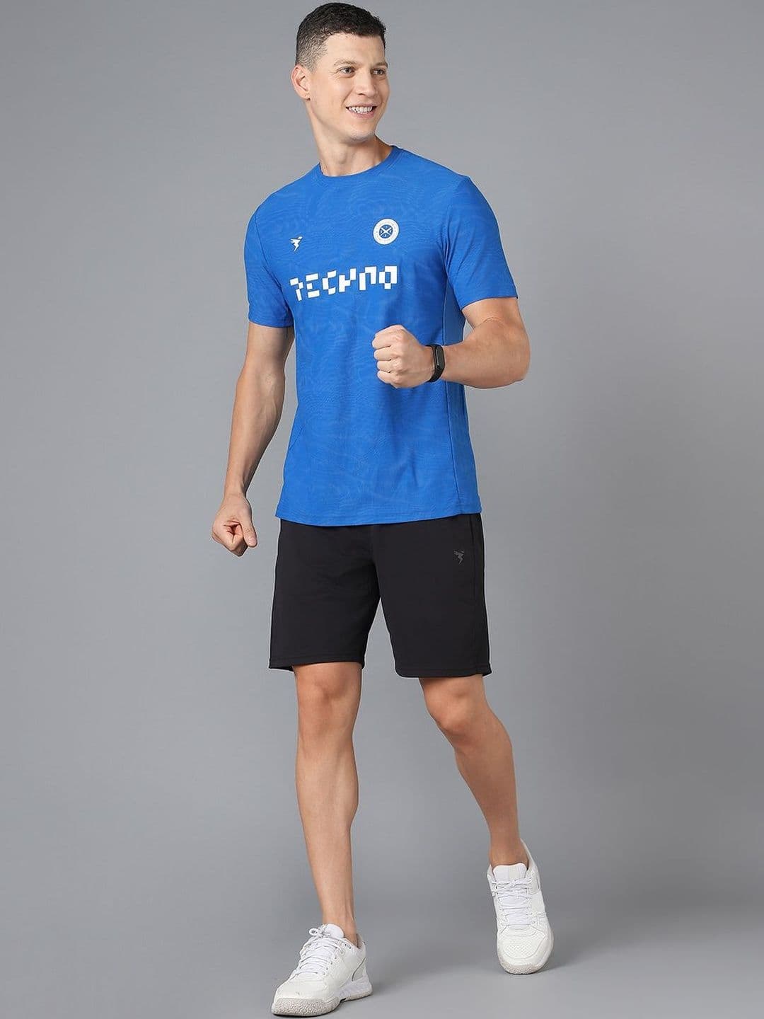 Technosport Men Typography Slim Fit T-shirt thumbnail 2