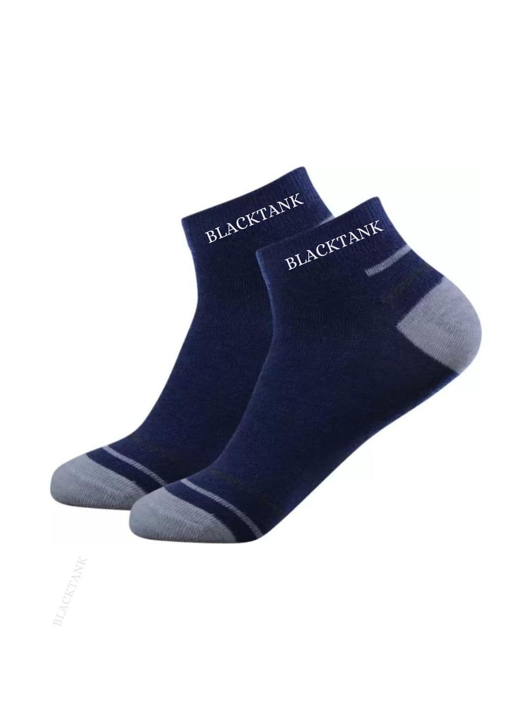 Blacktank Men Pack of 6 Cotton Colourblocked Ankle Length Socks thumbnail 2