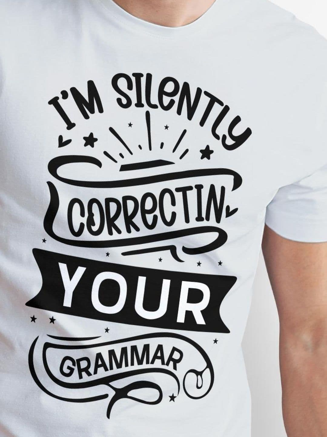 Seekbuylove Men Typography Printed Bio Finish T-shirt thumbnail 4