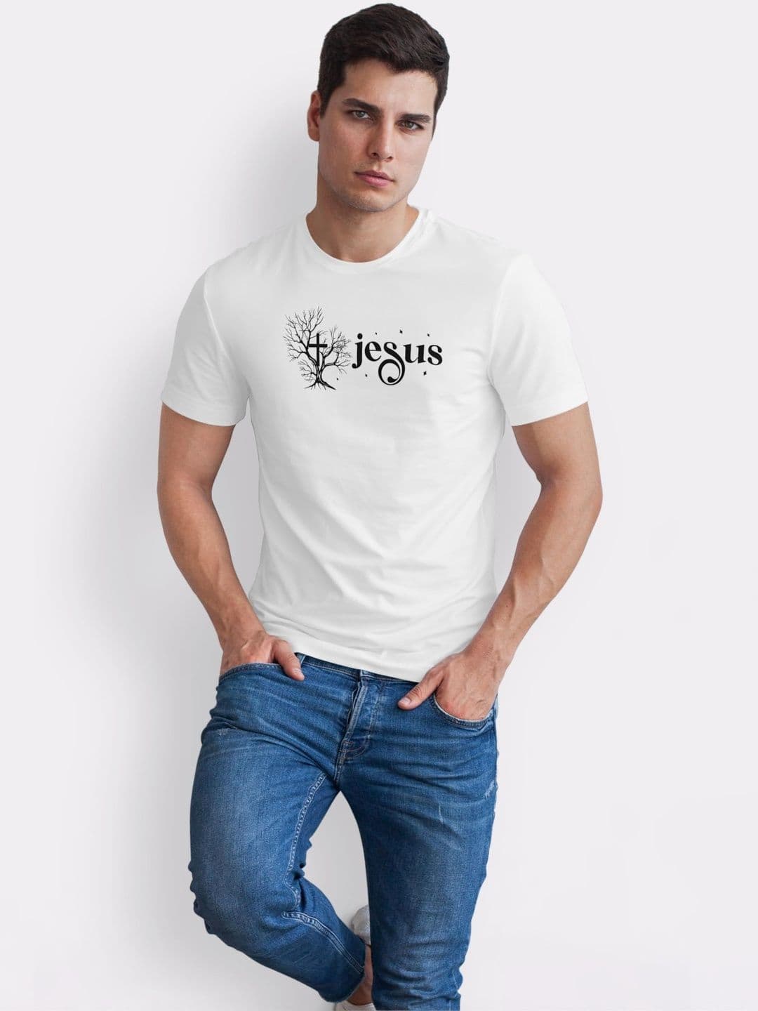Seekbuylove Men Typography Printed Bio Finish T-shirt thumbnail 2