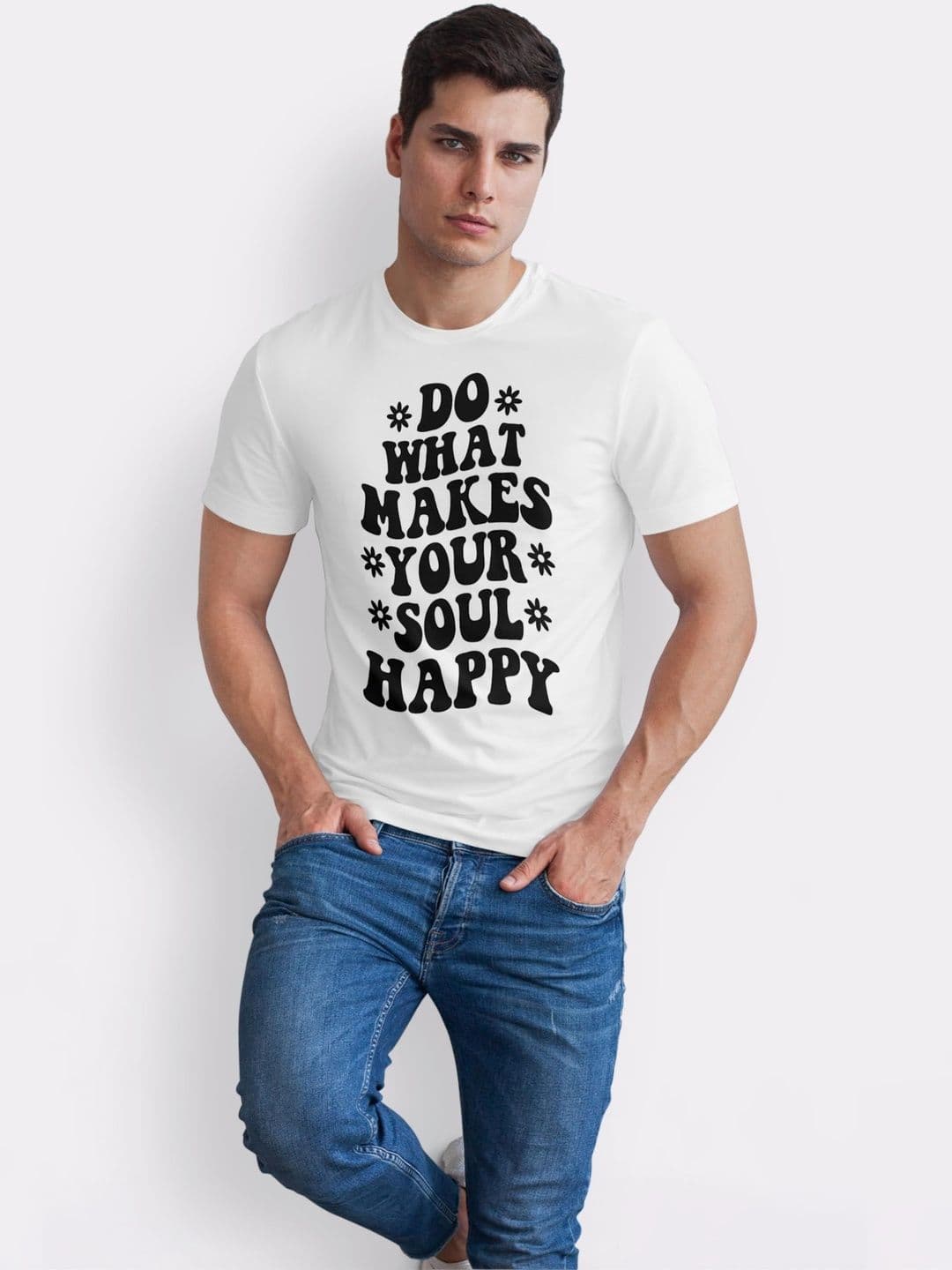 Seekbuylove Men Typography Printed Bio Finish T-shirt thumbnail 4