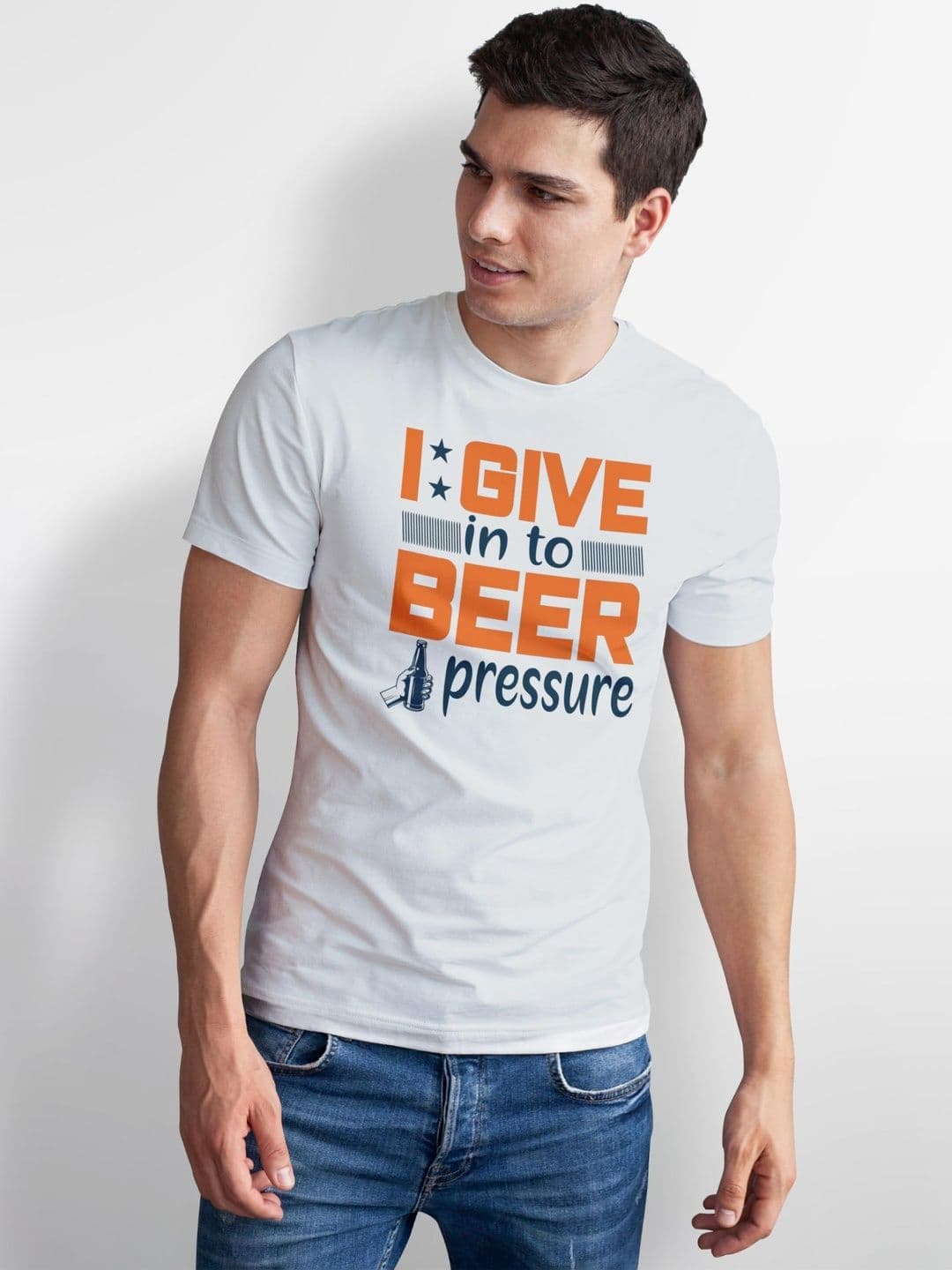 Seekbuylove Men Typography Printed Bio Finish T-shirt thumbnail 4