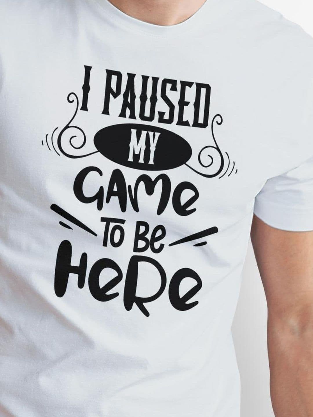 Seekbuylove Men Typography Printed Bio Finish T-shirt thumbnail 3