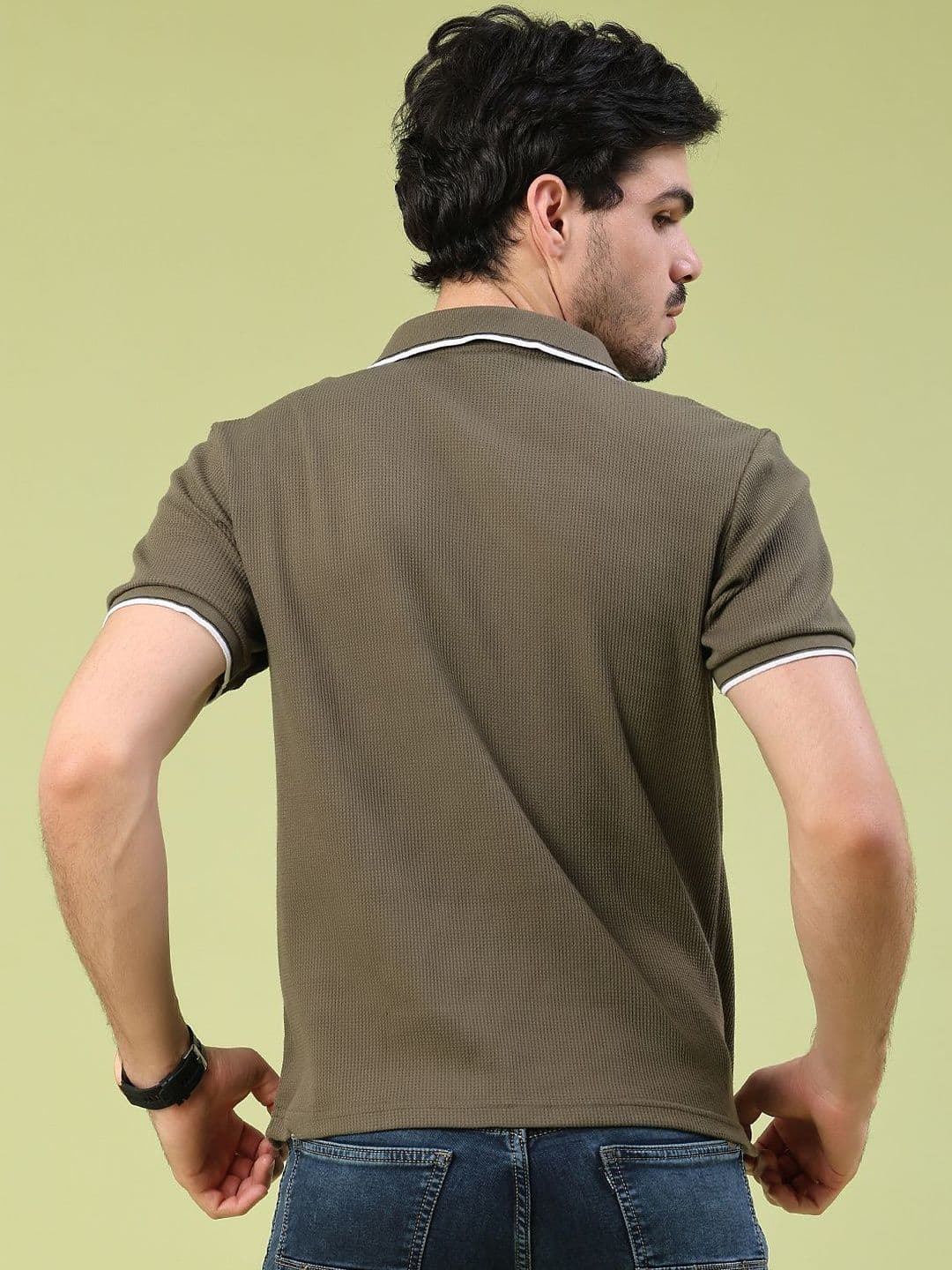V-Mart Men Polo Collar Slim Fit T-shirt thumbnail 3