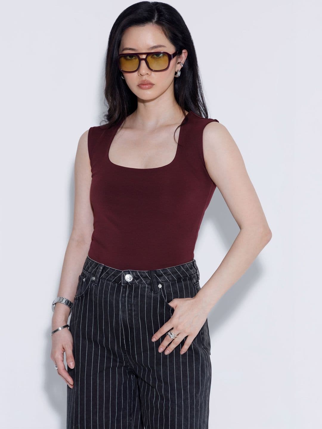 COLOR CAPITAL Crepe Top thumbnail 6