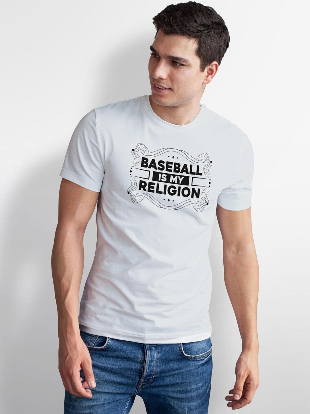 Seekbuylove Men Typography Printed Bio Finish T-shirt thumbnail 2