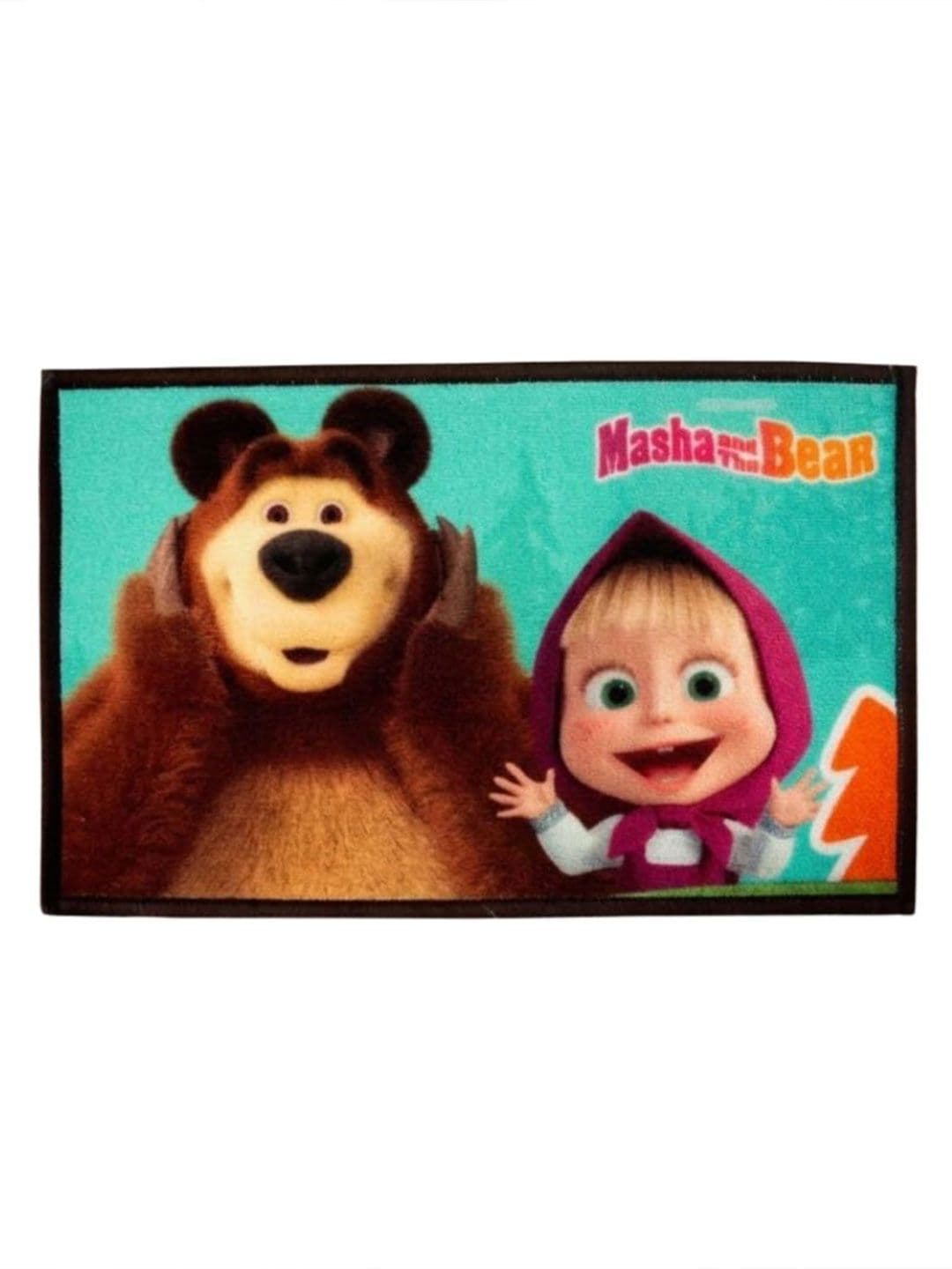 Athom Living Green Masha and the Bear Character Theme Kids Anti Slip Bathmat 57x37 thumbnail 5