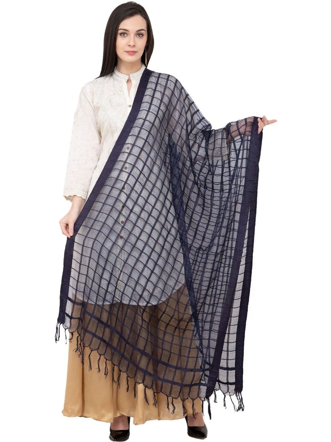 A R SILK Woven Design Dupatta - view 1