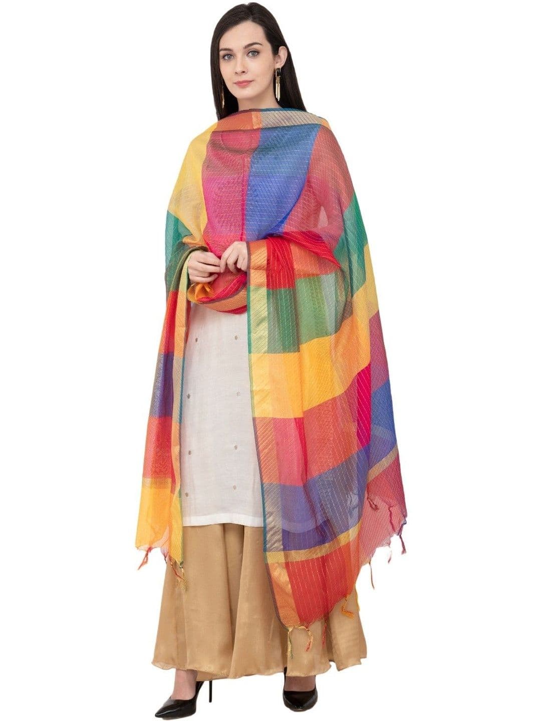 A R SILK Woven Design Dupatta thumbnail 4