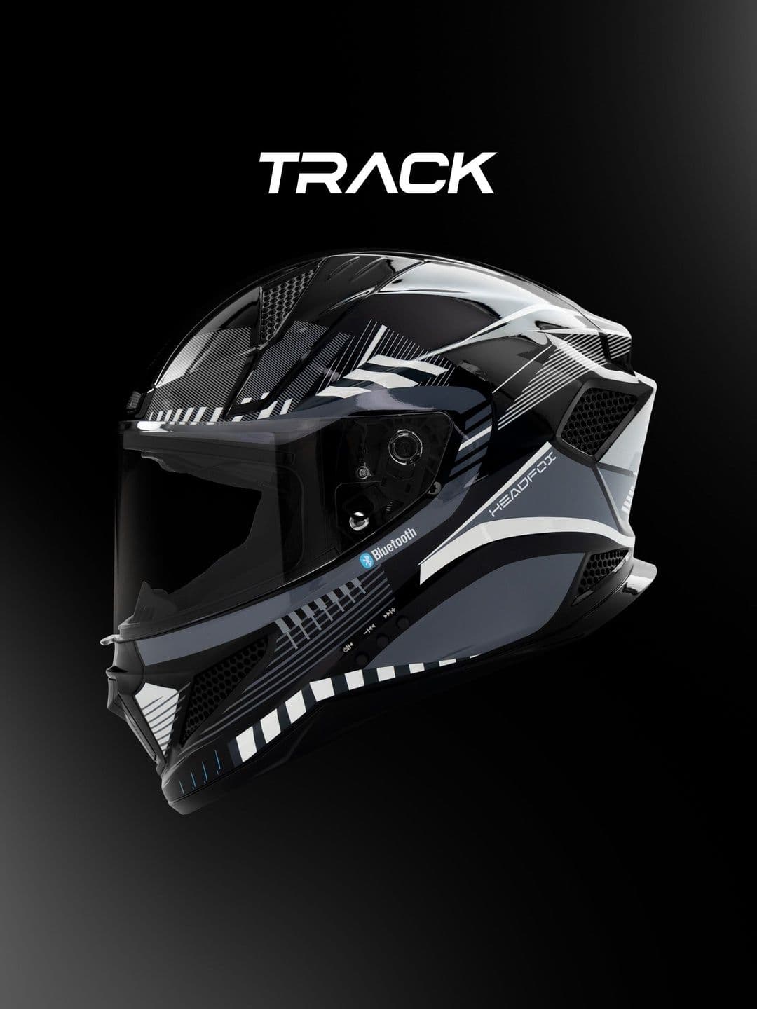 HEADFOX Lightweight Track Sharp 5.3 Smart Bluetooth Helmet thumbnail 5