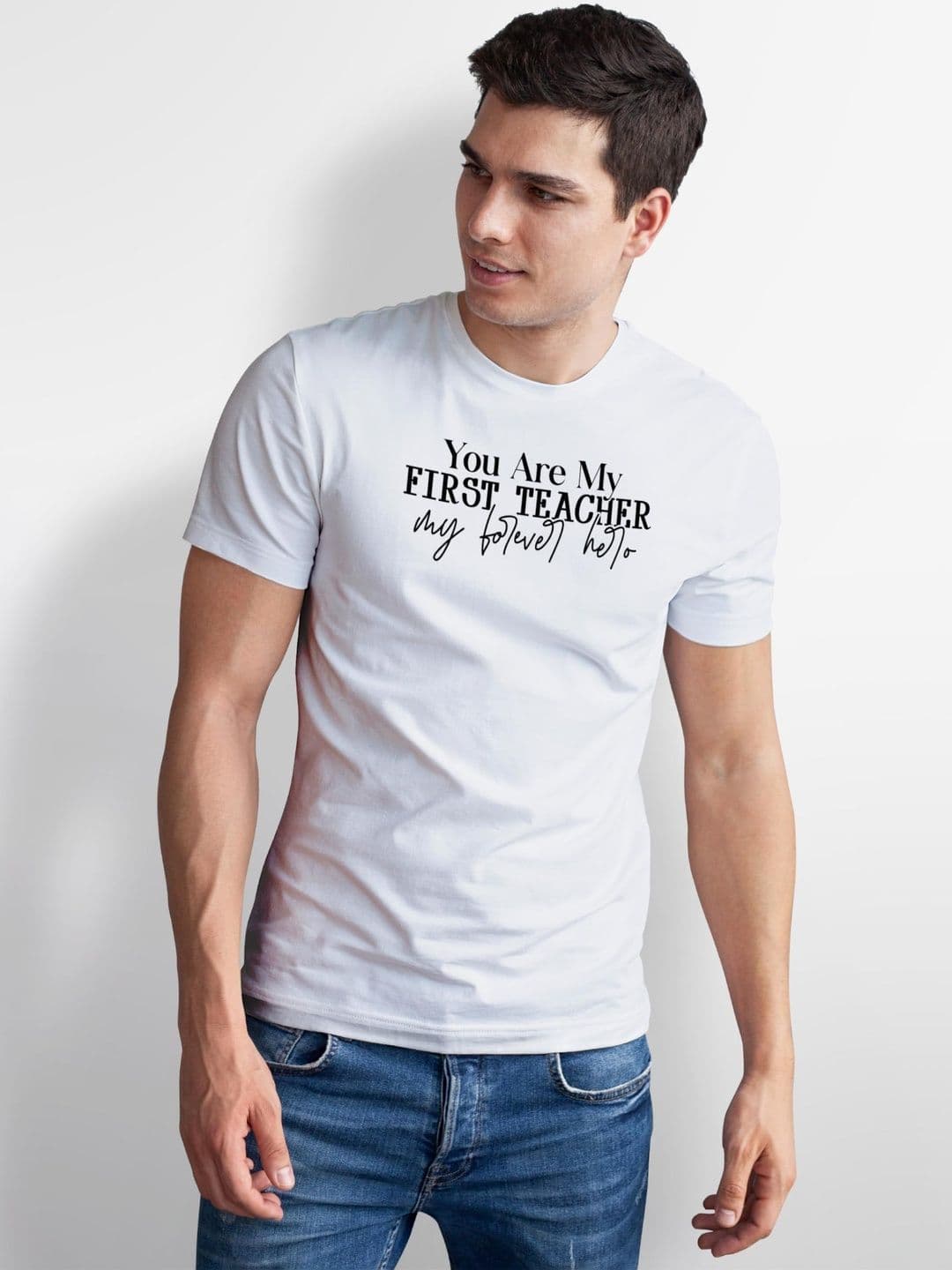 Seekbuylove Men Typography Printed Bio Finish T-shirt thumbnail 5