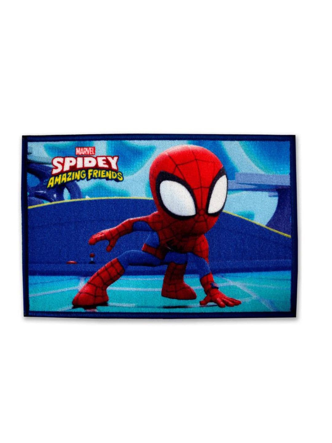 Athom Living Blue Marvel Character Theme Kids Anti Slip Bathmat 57x37 thumbnail 5