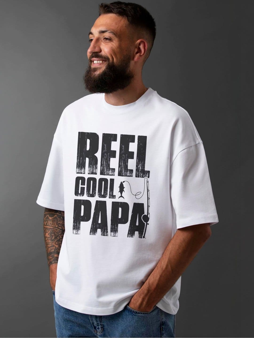 Seekbuylove Men Typography Printed Drop-Shoulder Sleeves Bio Finish T-shirt thumbnail 7
