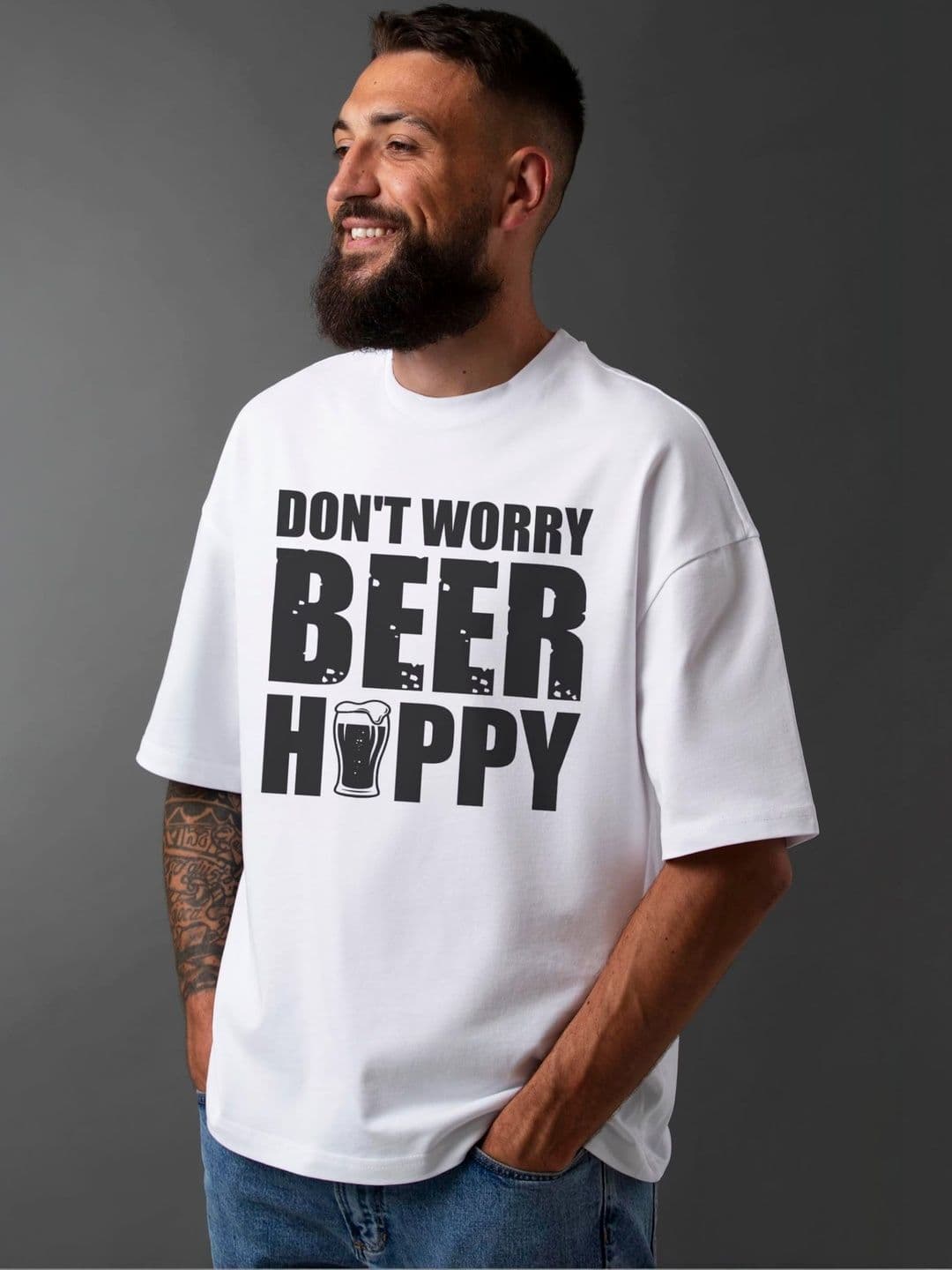 Seekbuylove Typography Printed Round Neck Bio Finish Cotton T-shirt thumbnail 4