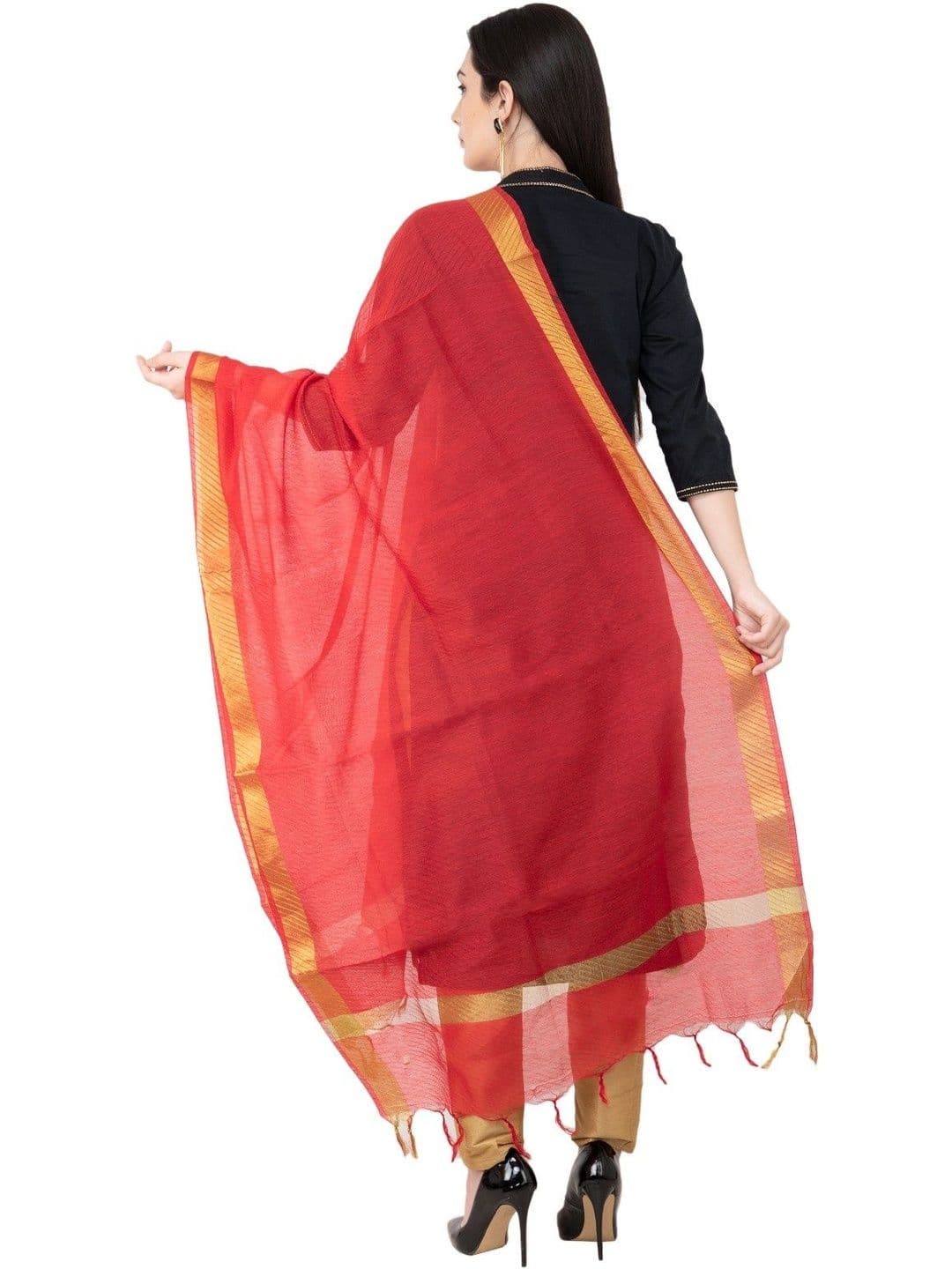 A R SILK Woven Design Dupatta thumbnail 3
