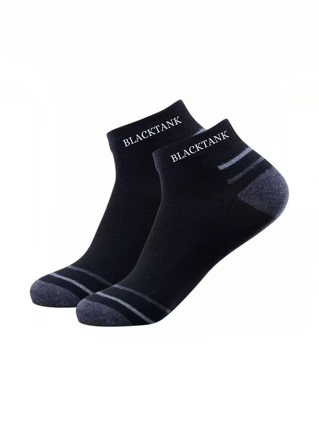 Blacktank Men Pack of 6 Cotton Colourblocked Ankle Length Socks thumbnail 3