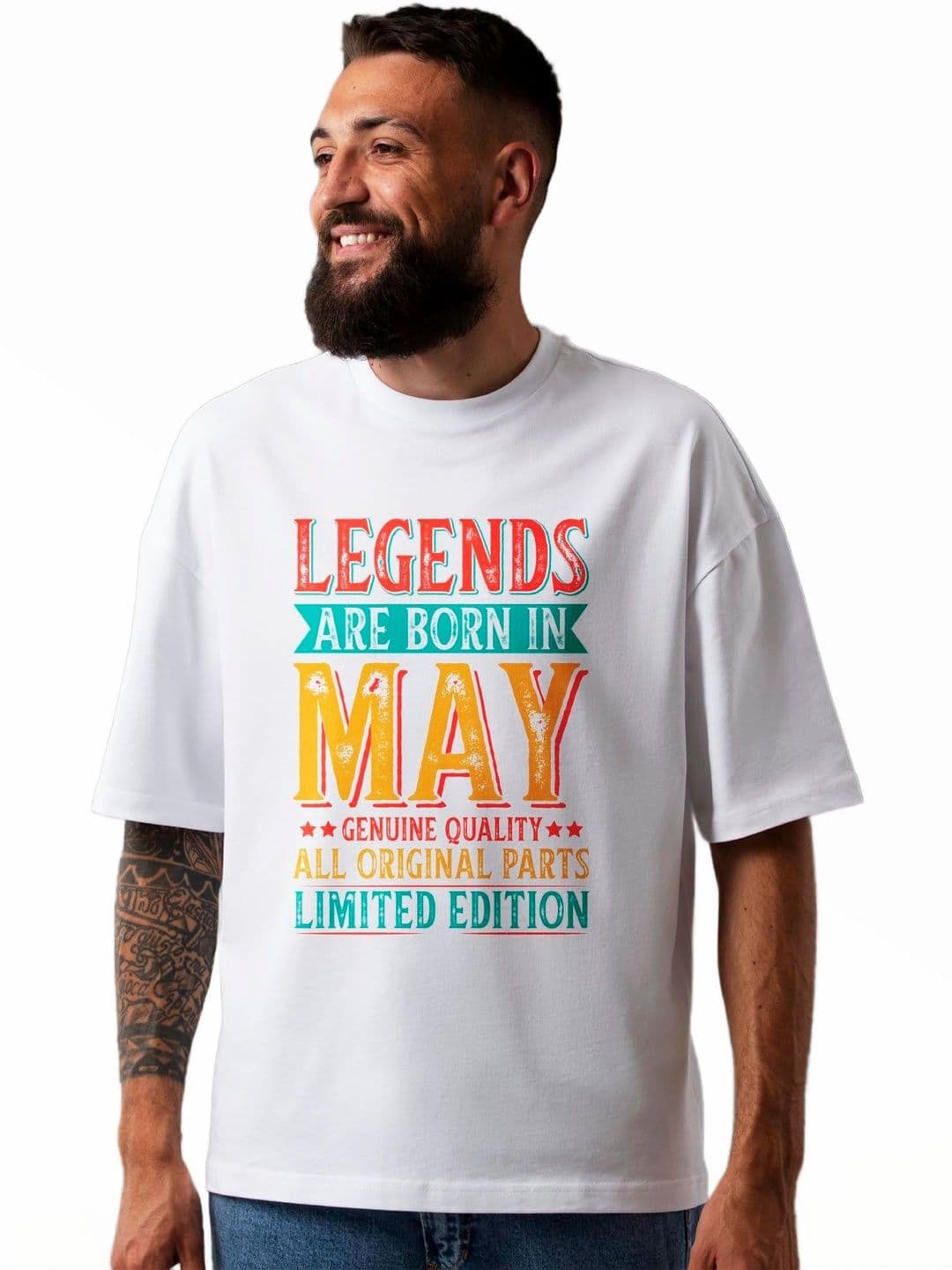 Seekbuylove Typography Printed Round Neck Bio Finish Cotton T-shirt - view 1