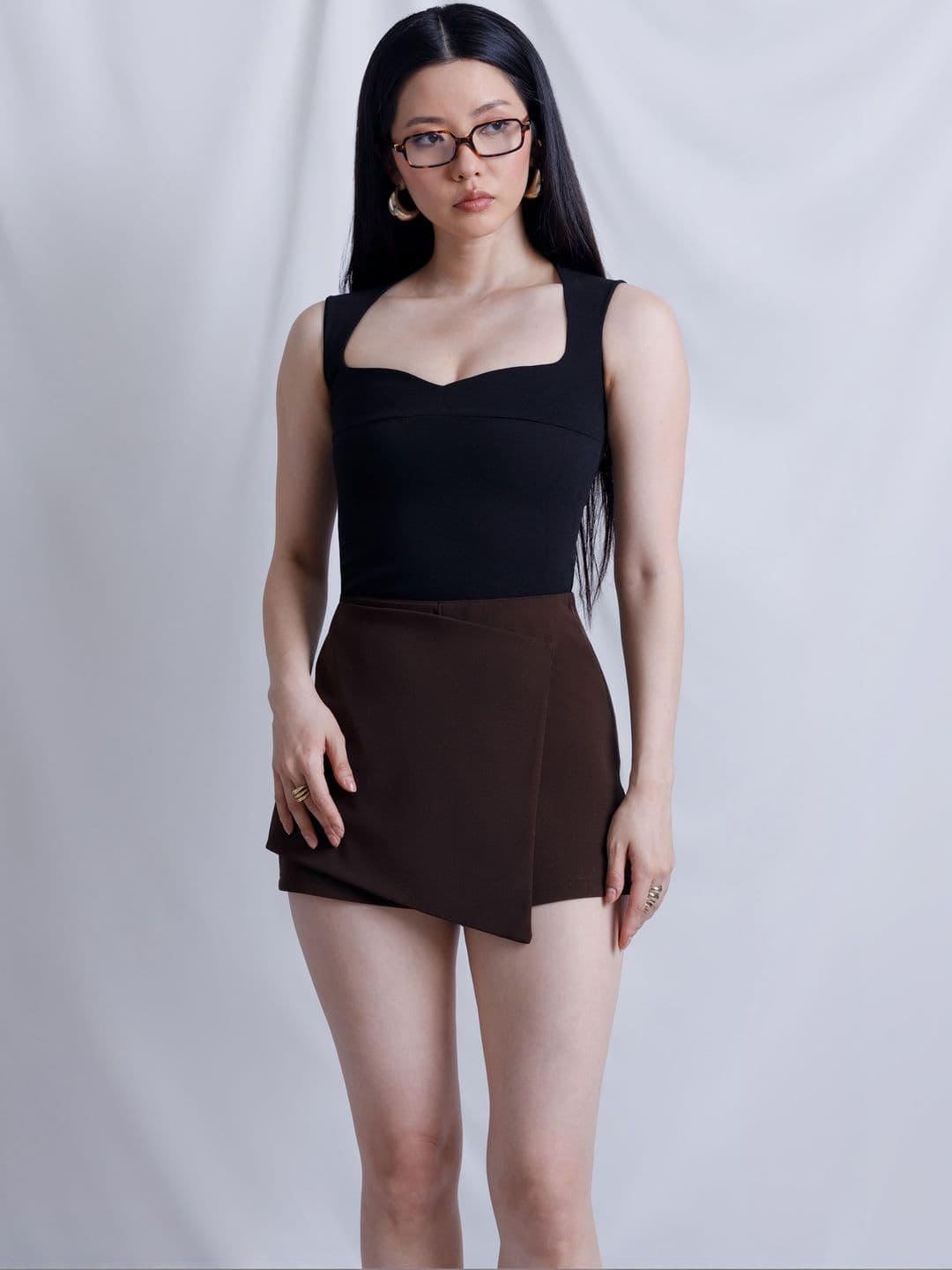 COLOR CAPITAL Stretch Sweetheart Neck Sleeveless Bodysuit - view 1