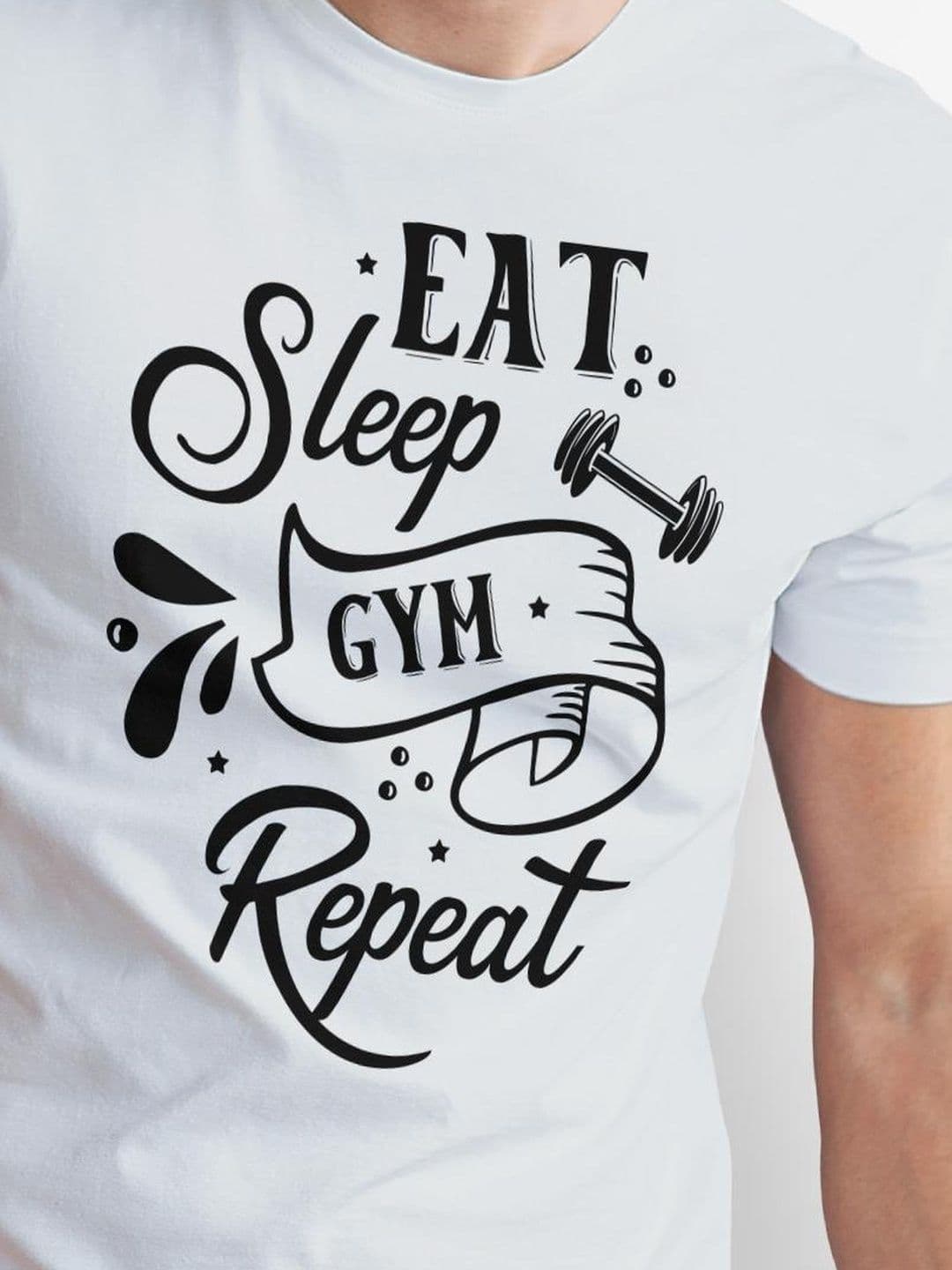 Seekbuylove Men Typography Printed Bio Finish T-shirt thumbnail 4