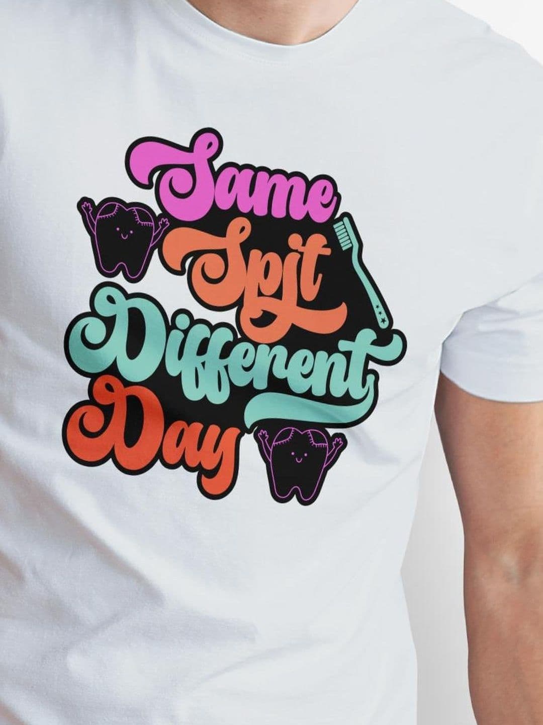 Seekbuylove Men Typography Printed Bio Finish T-shirt thumbnail 4